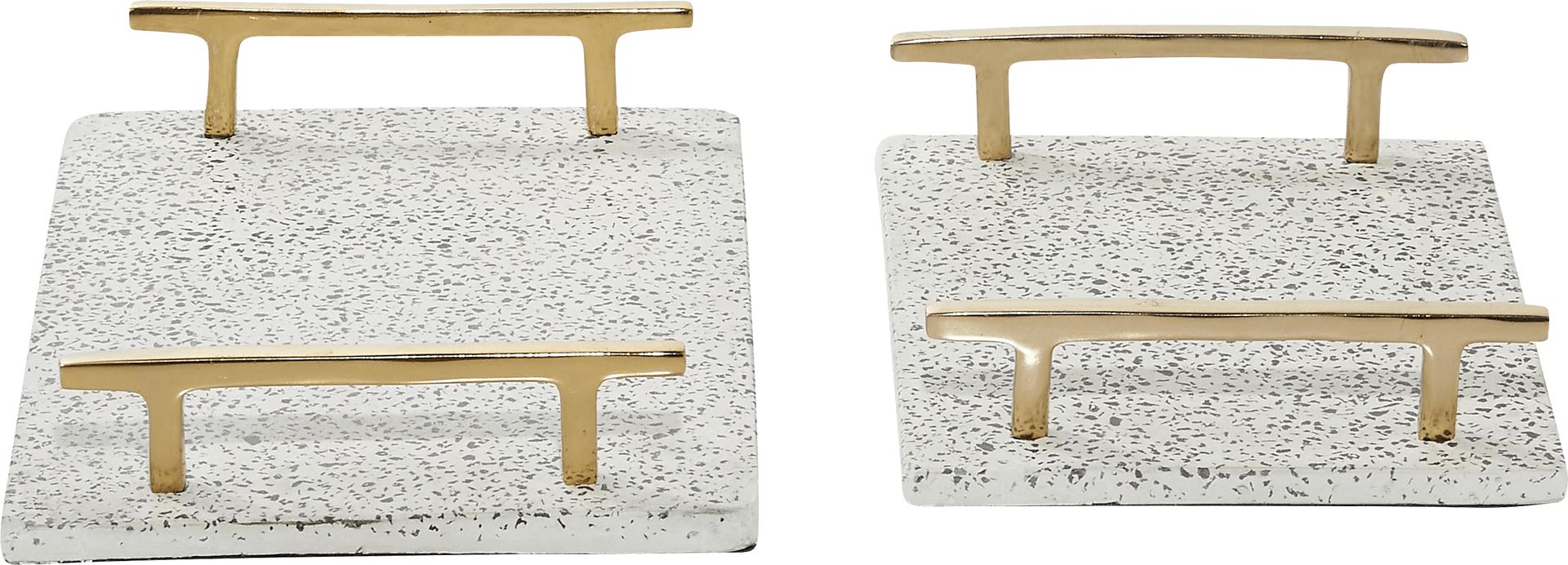 Vosno White Tray, Set of 2 - Image 6