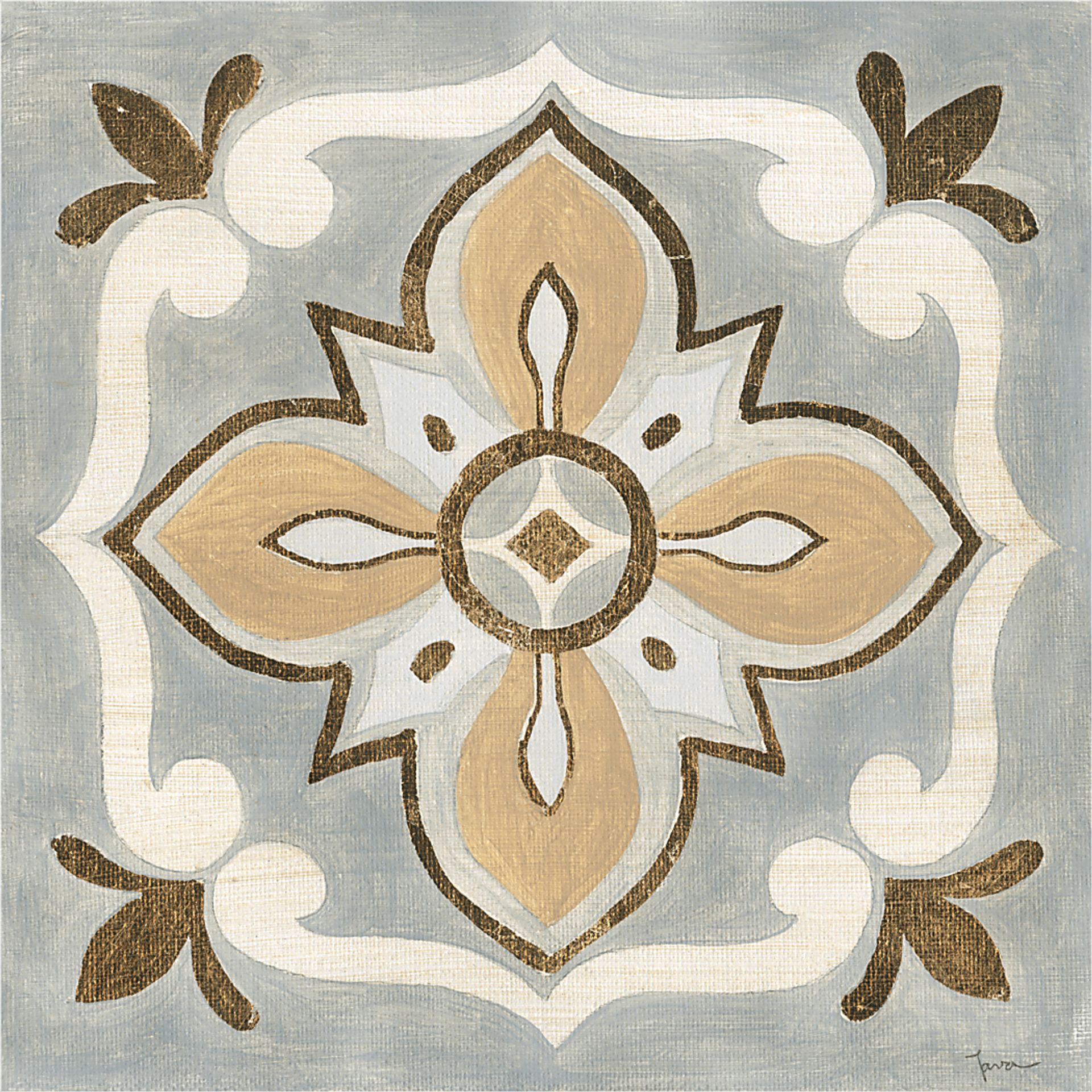 Votly Gray Wooden Wall Art - Image 1