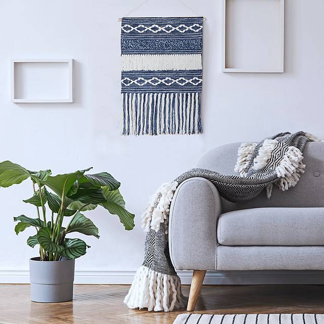 Votym Blue/White Wall Decor - Thumbnail - Image 2