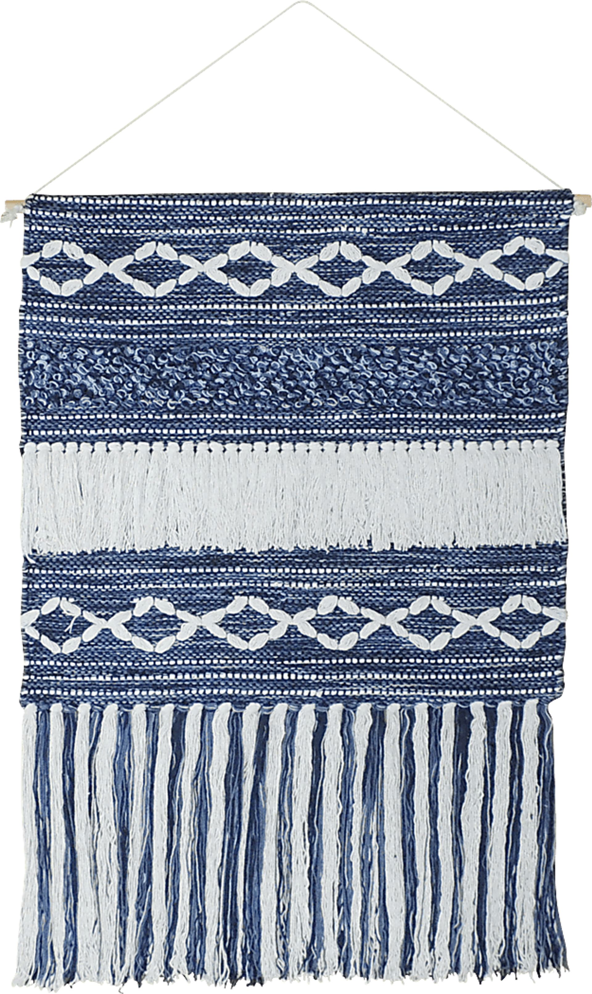 Votym Blue/White Wall Decor - Image 1