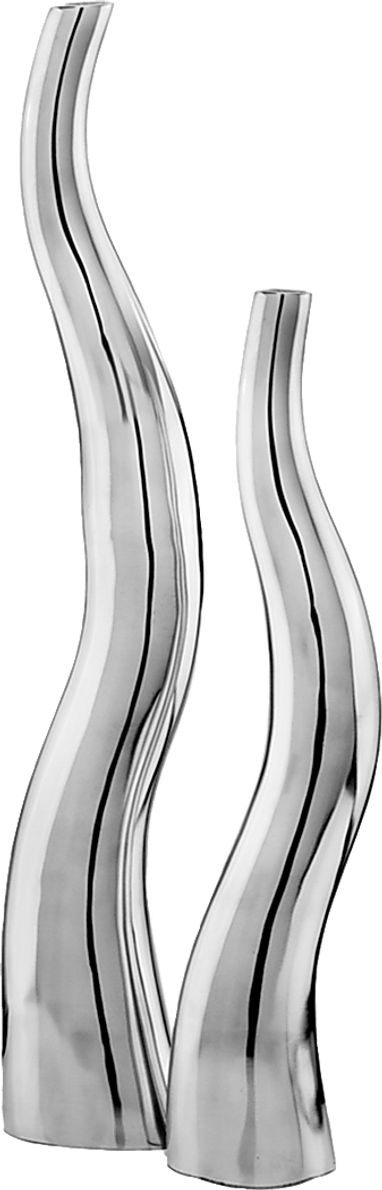 Vouvray I Silver Vase, Set of 2