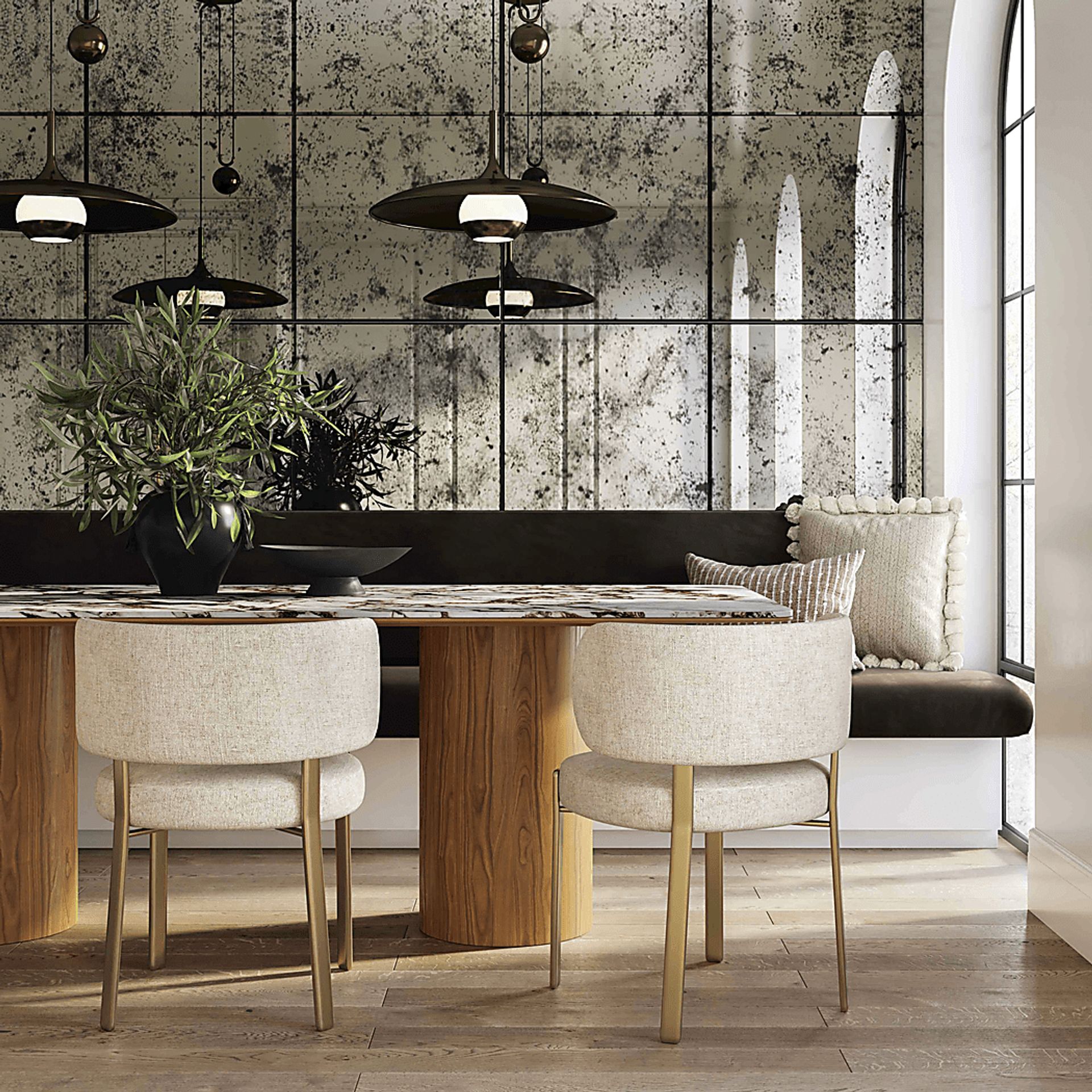 Vuemont Beige Dining Chair - Image 2