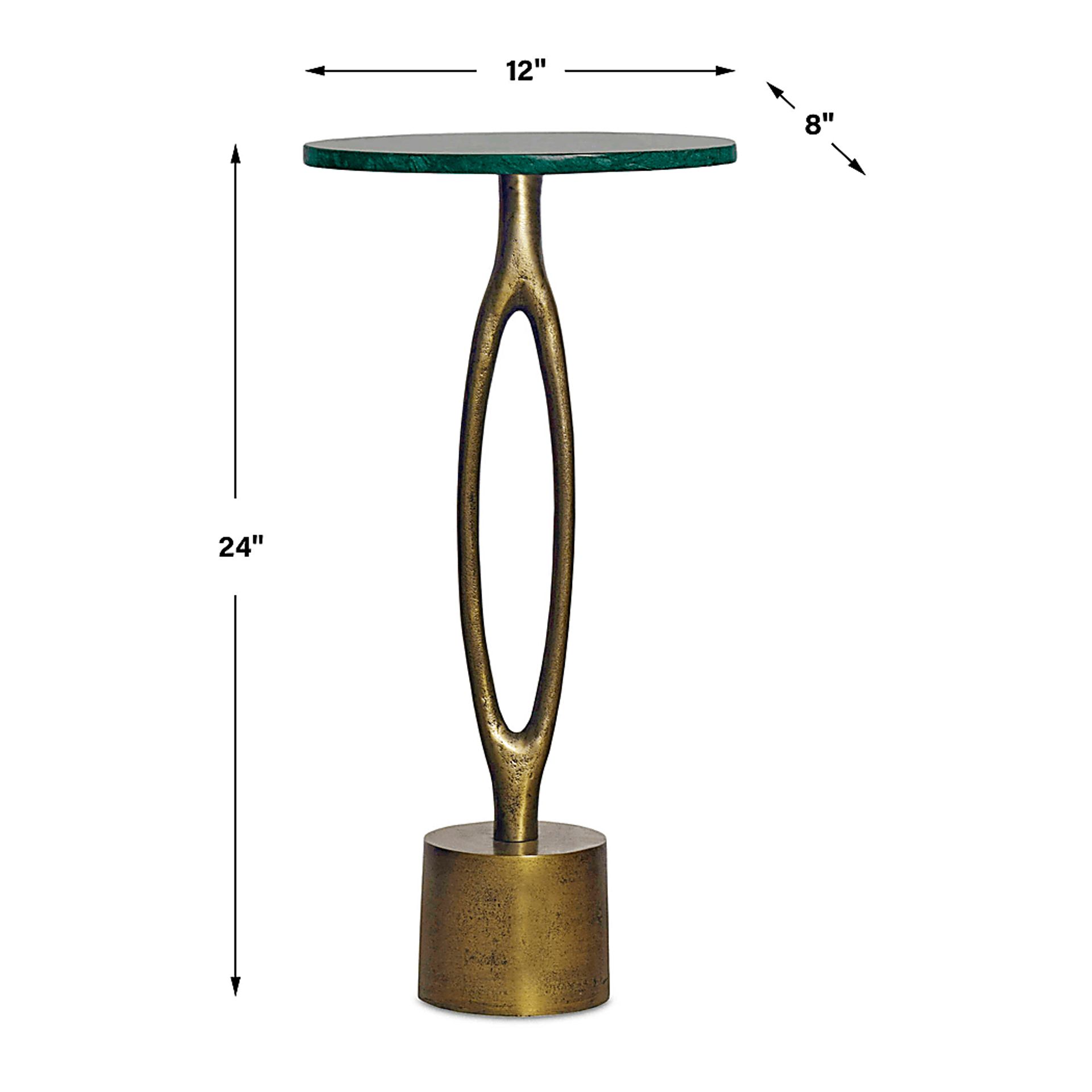 Vukani Brass Accent Table - Image 5