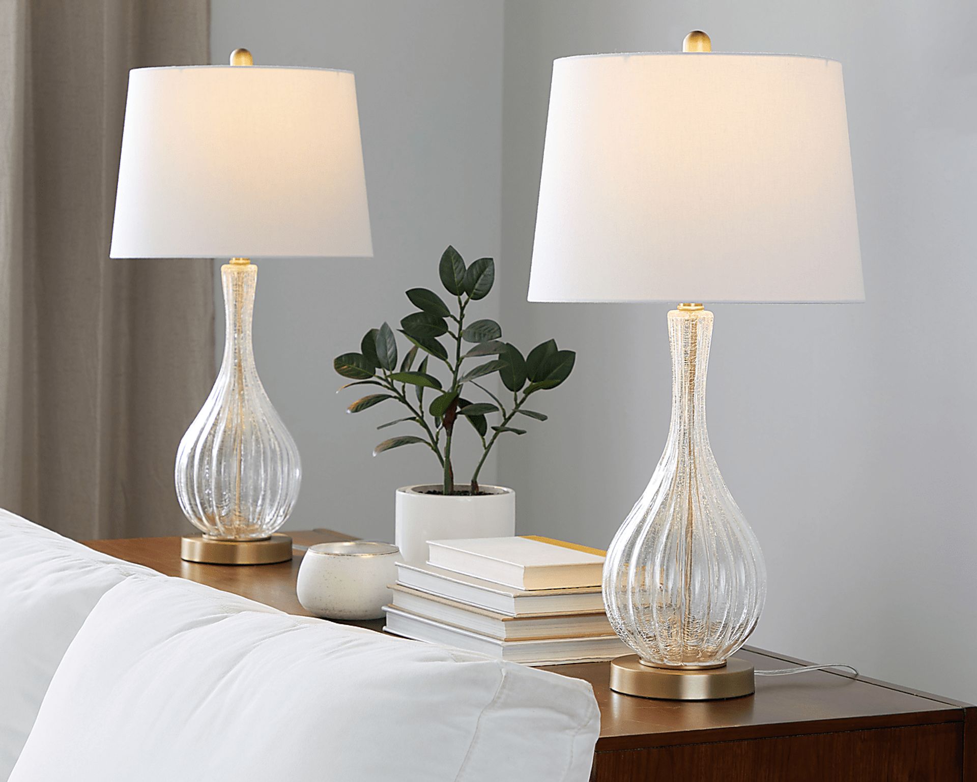 Vulcan Bend Clear Lamp, Set of 2 - Image 2