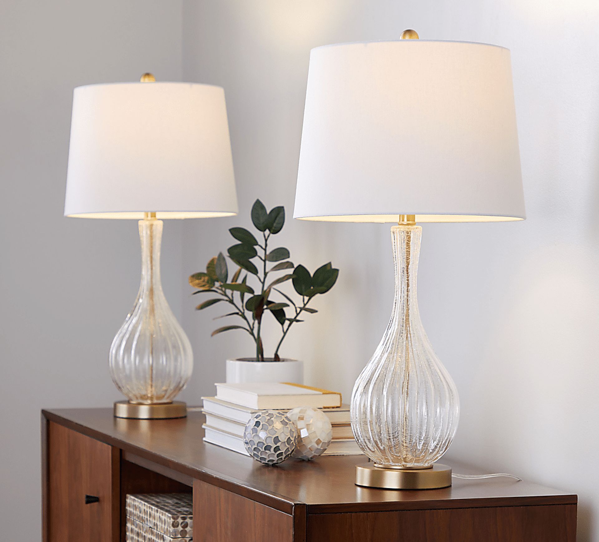 Vulcan Bend Clear Lamp, Set of 2 - Image 3