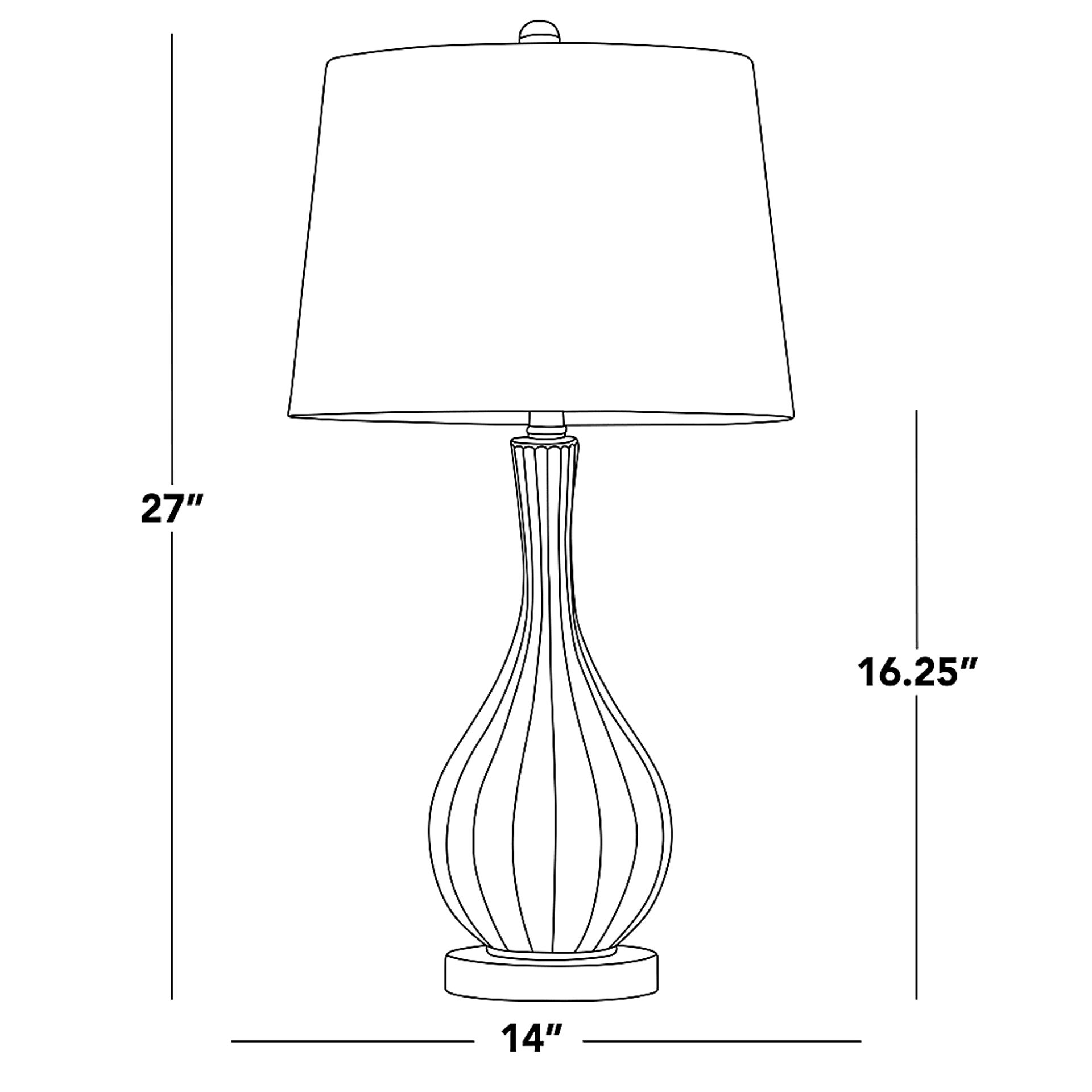 Vulcan Bend Clear Lamp, Set of 2 - Image 7