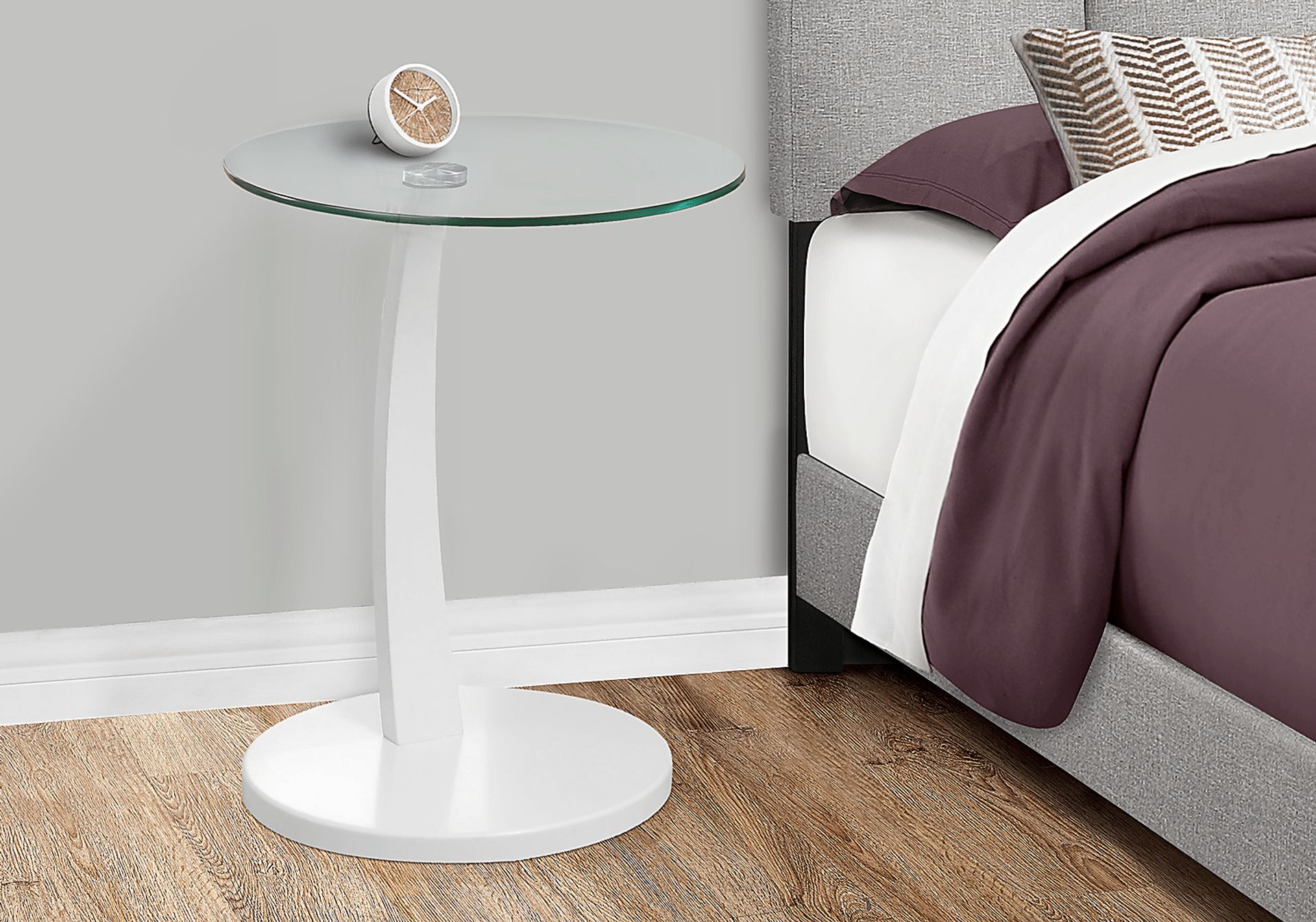 Vultee White Accent Table - Image 3