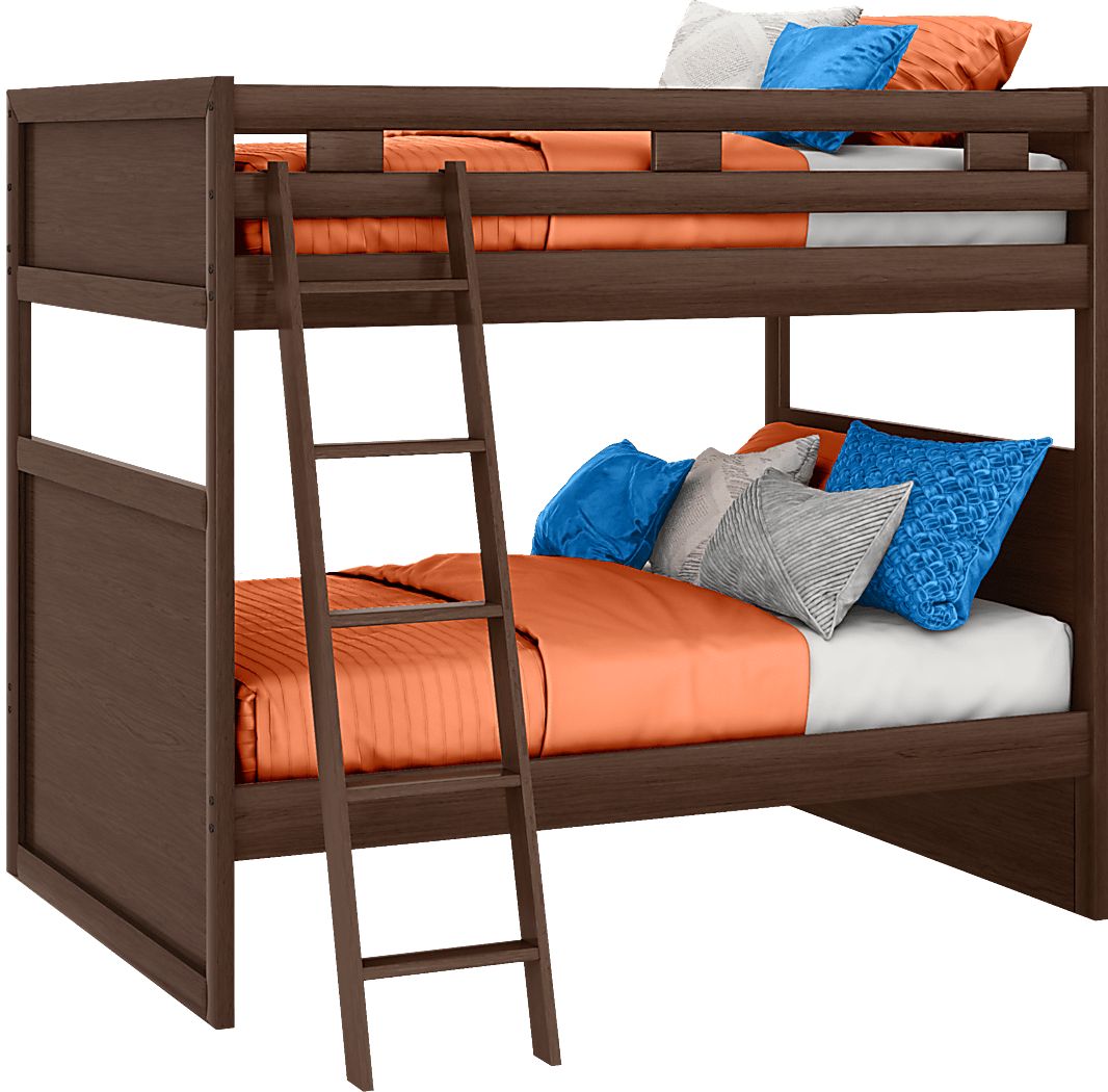Ivy League 2.0 Walnut Full/Full Bunk Bed Rooms To Go