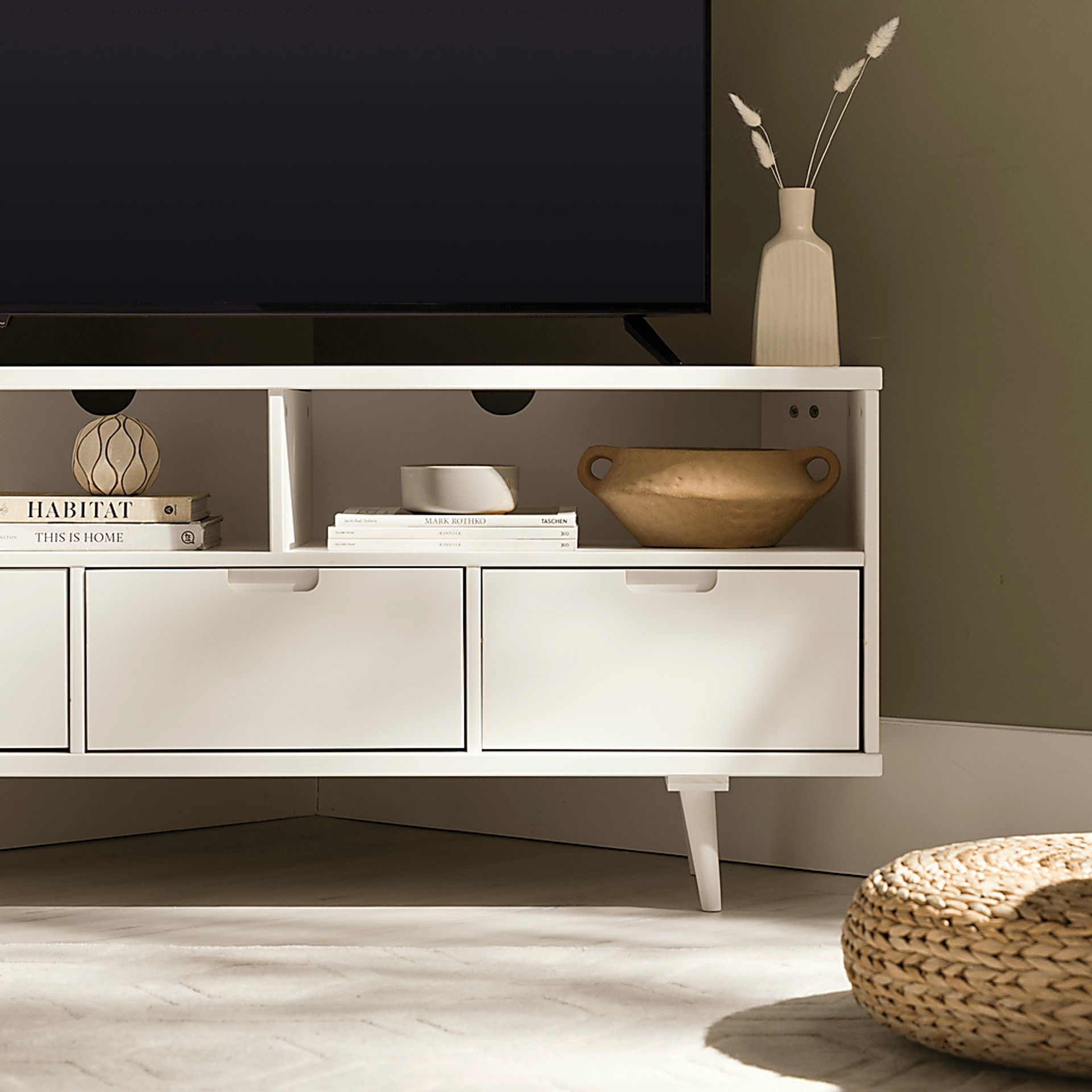 Vyena White TV Console - Image 3