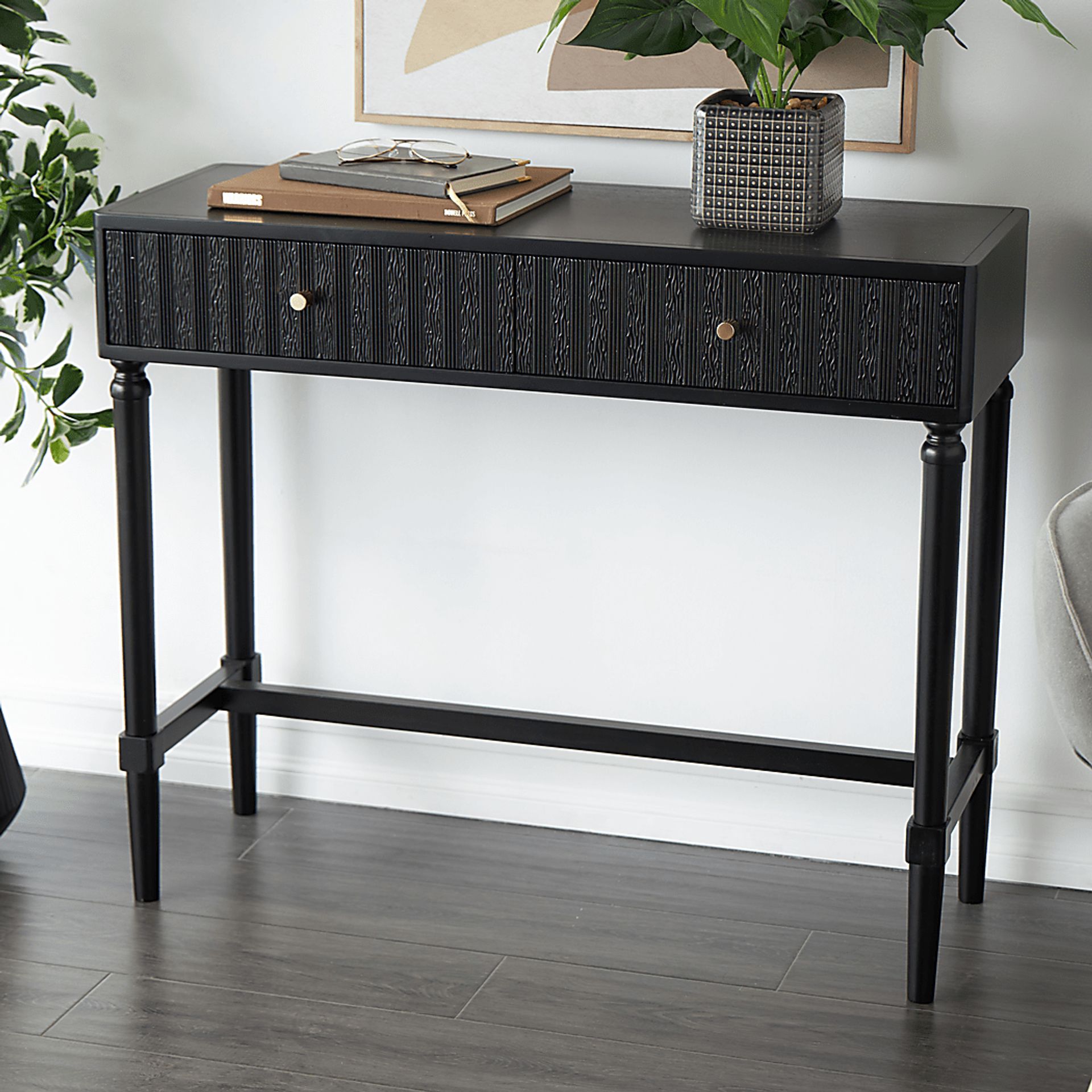 Vyto Black Console Table - Image 2
