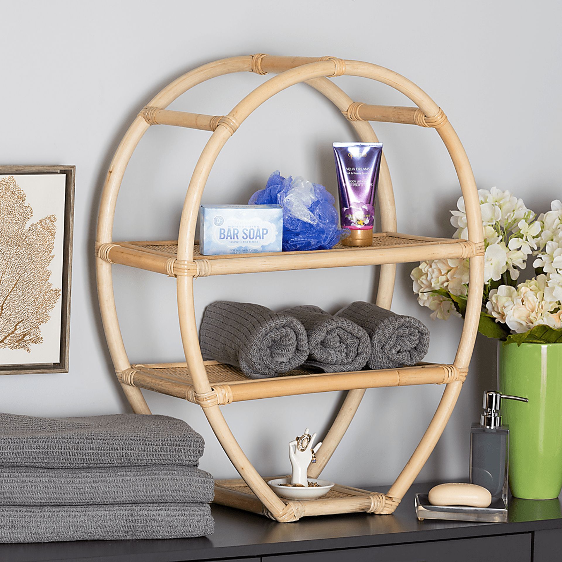 Wadleigh Brown 3-Tier Display Shelf - Image 7