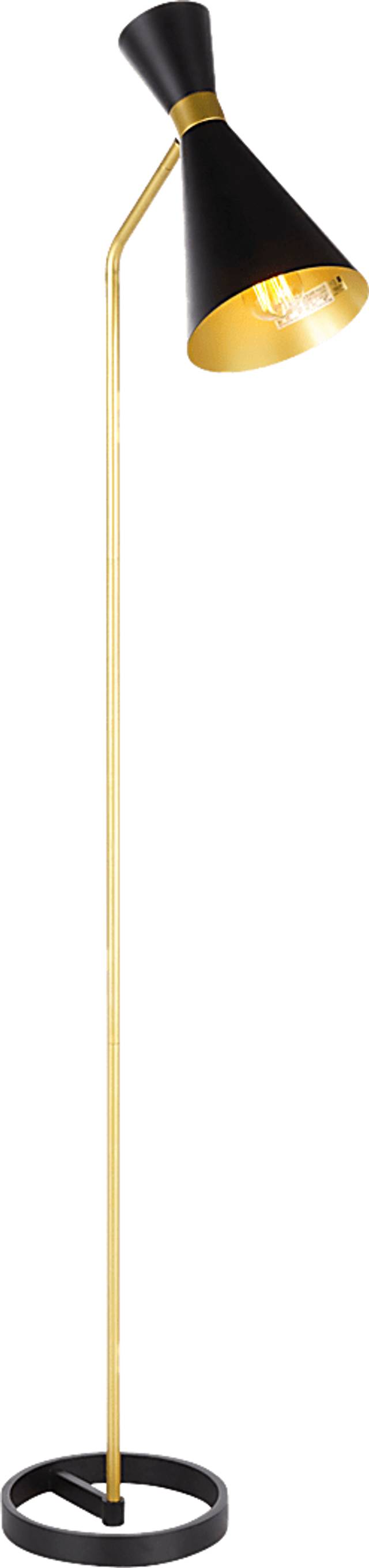 Wadleigh Post Black Floor Lamp - Thumbnail - Image 2