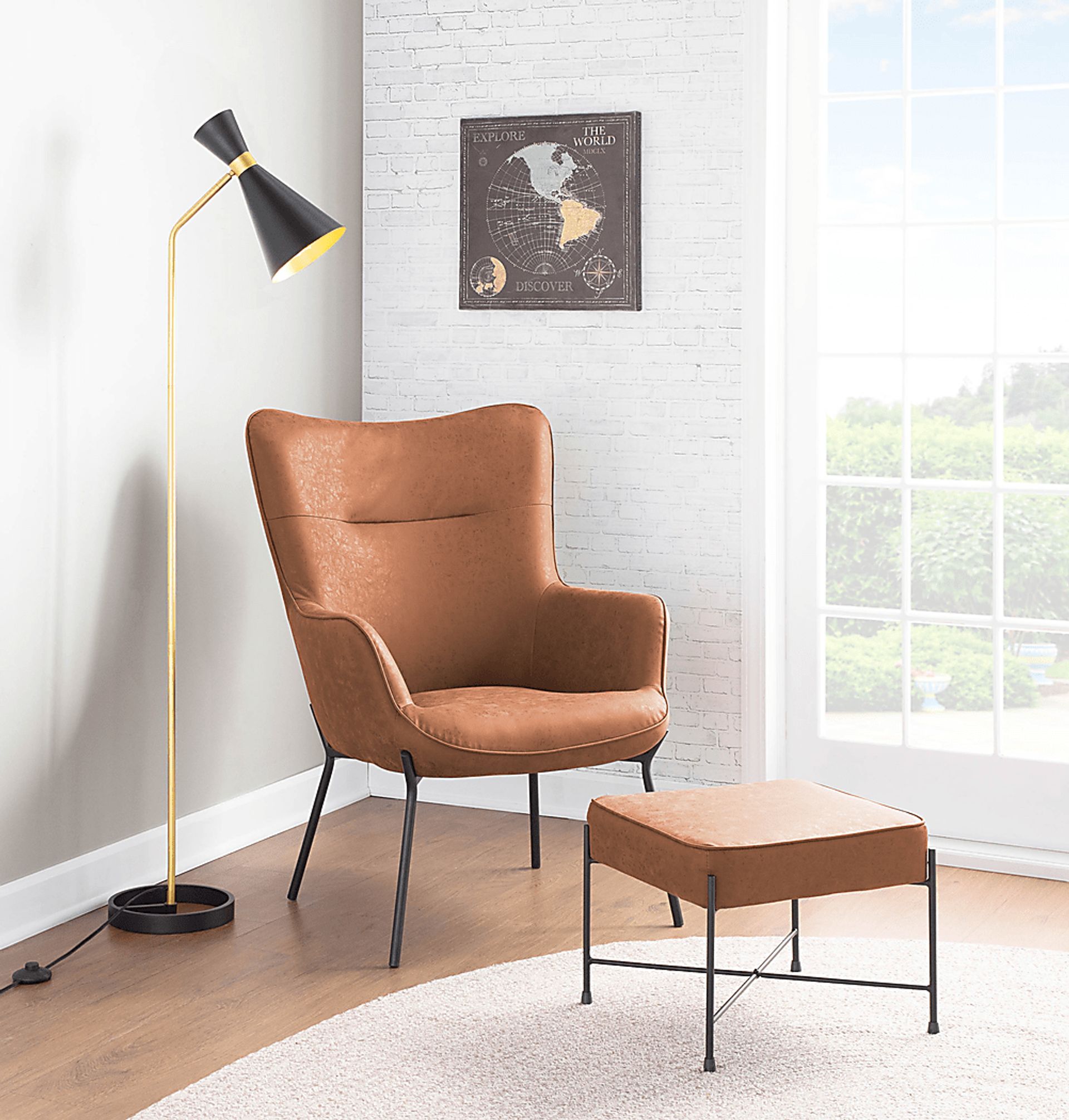 Wadleigh Post Black Floor Lamp - Image 10
