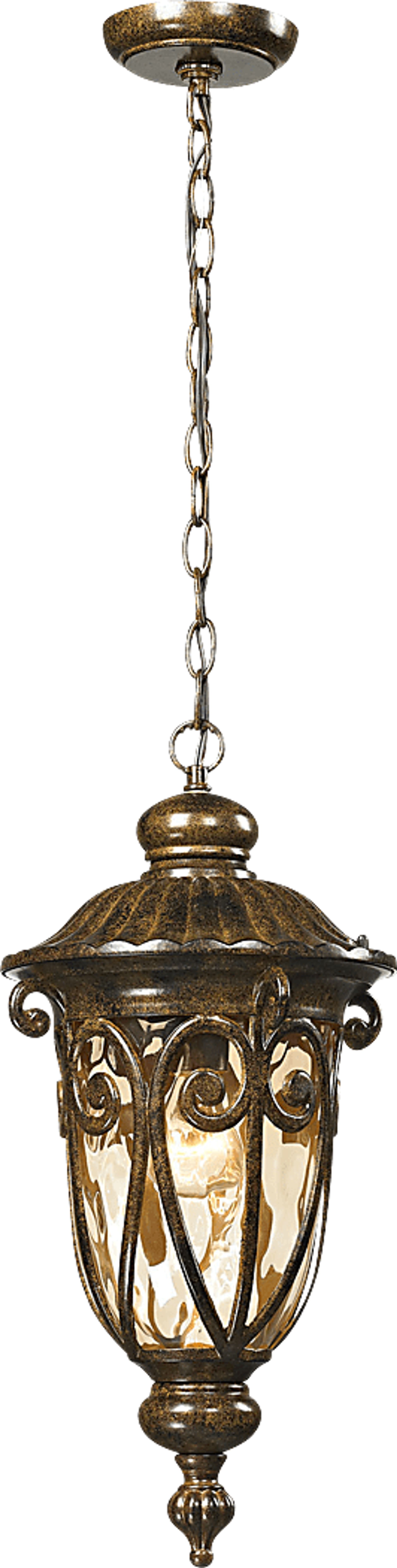 Wadsbury Brown Outdoor Chandelier - Image 1