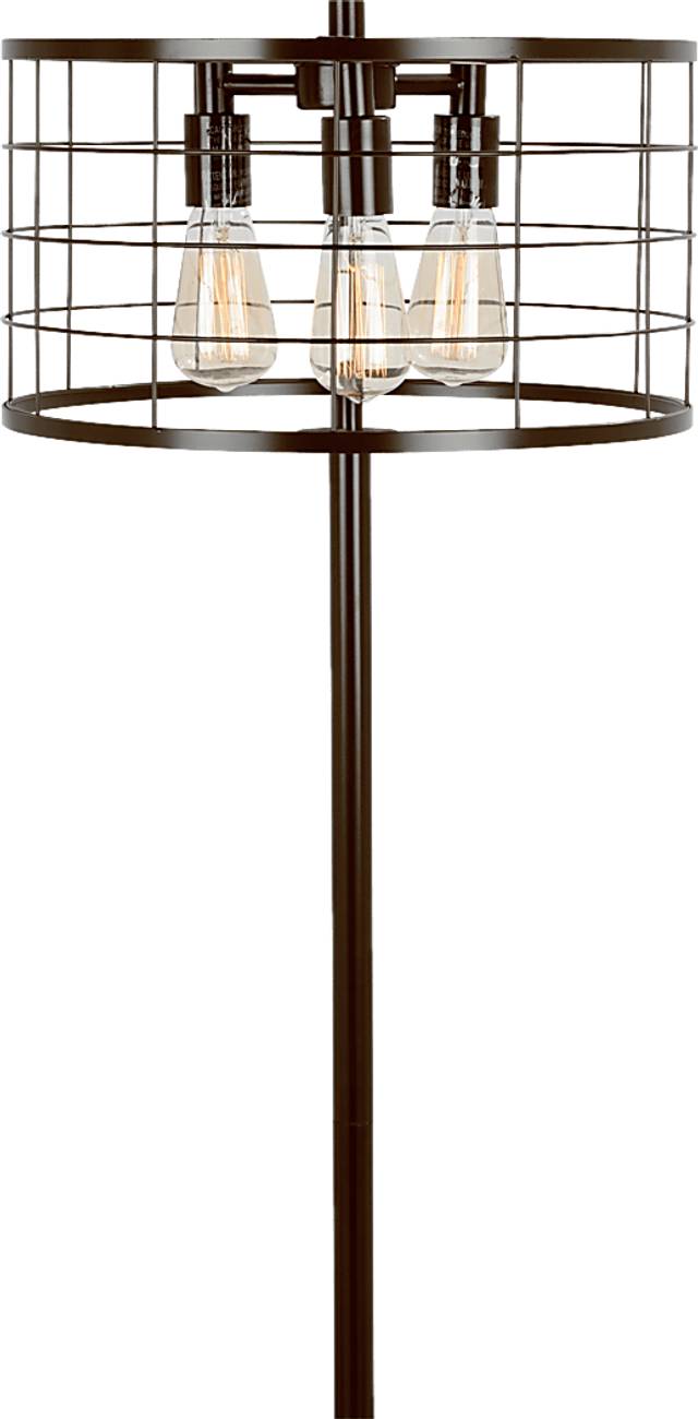 Wadsworth Antique Brown Floor Lamp - Thumbnail - Image 3