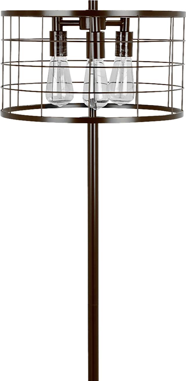Wadsworth Antique Brown Floor Lamp - Thumbnail - Image 4