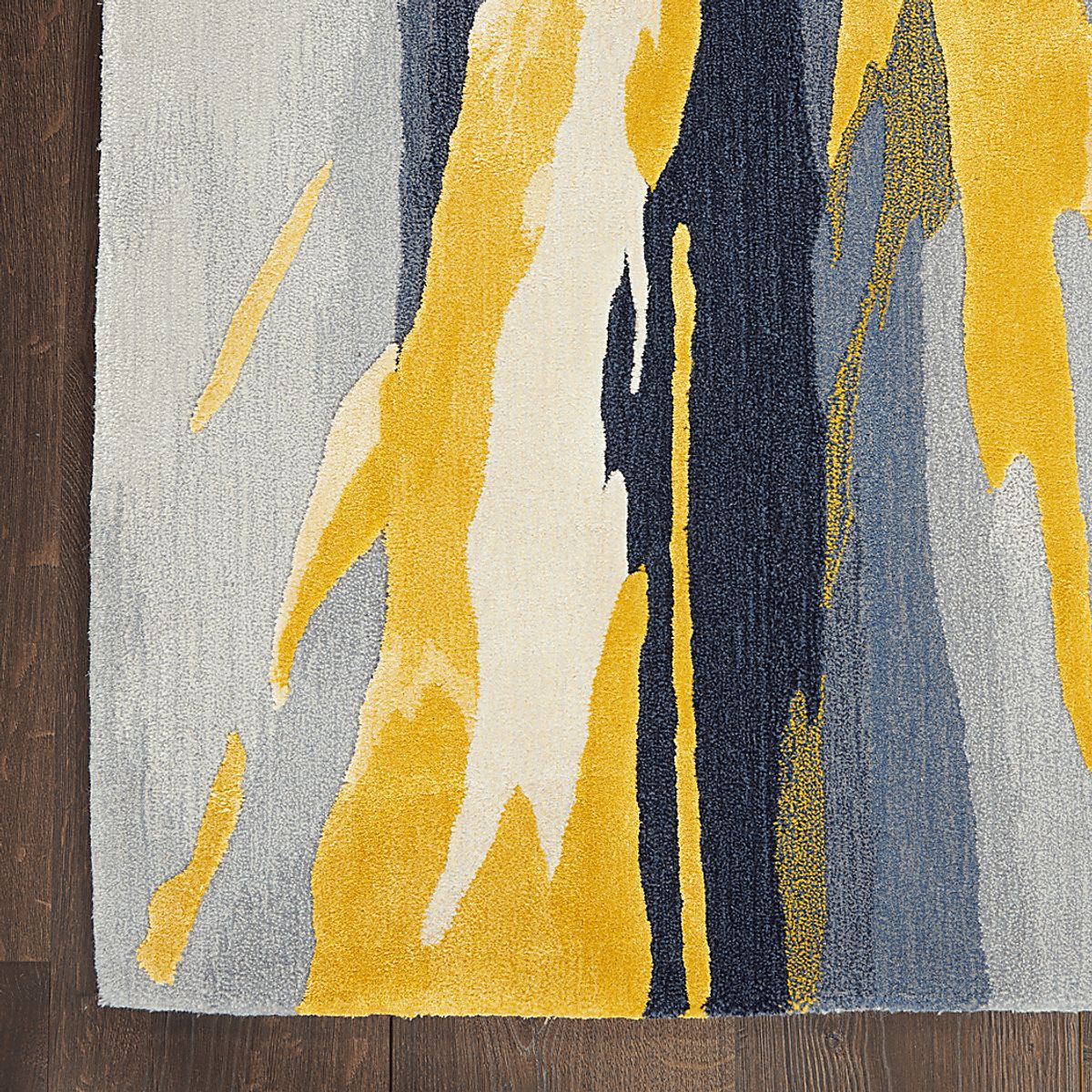 Wagim Gold,Gray Gray,Yellow Rugs | Rooms to Go