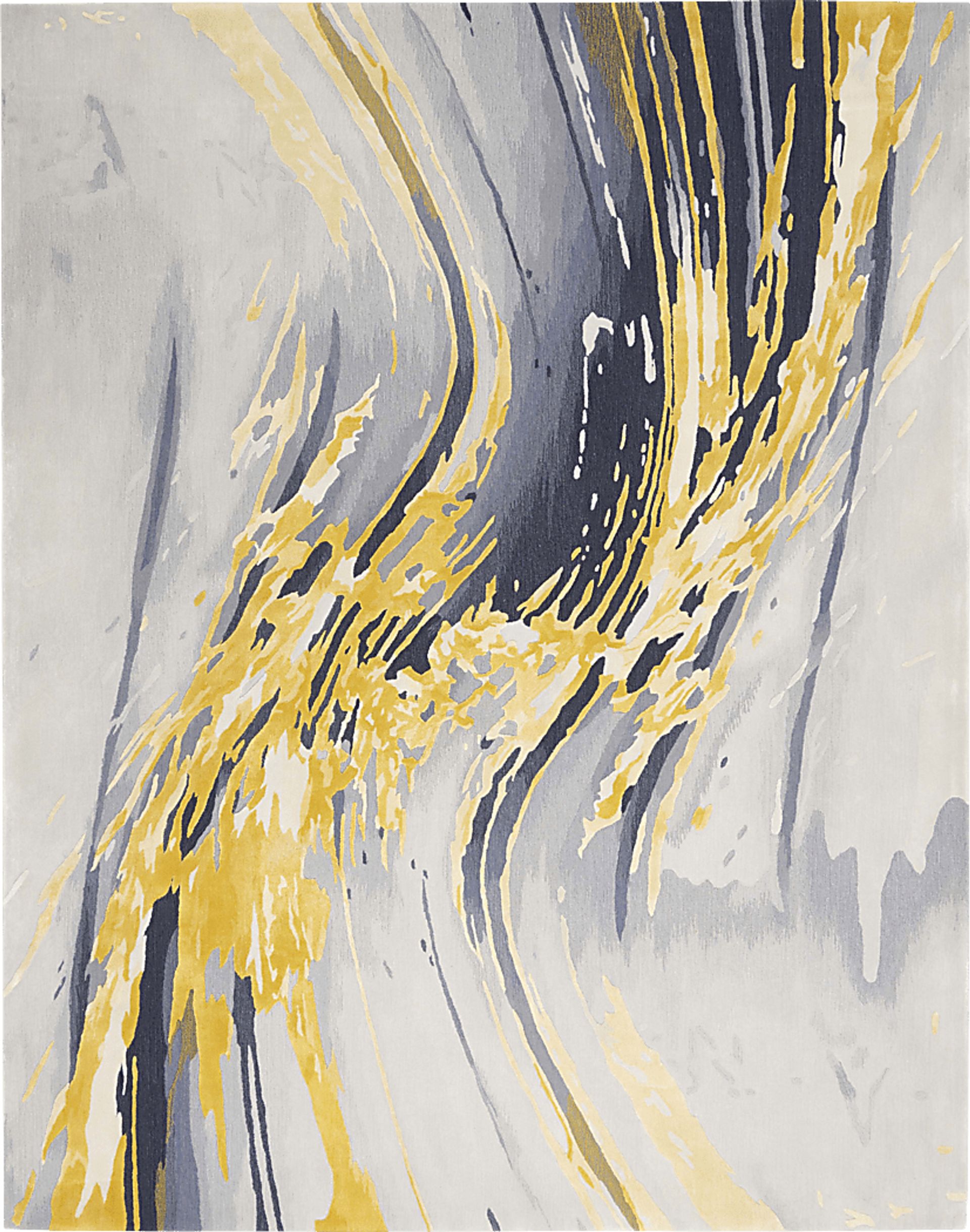 Wagim Gray/Gold 7'9 x 9'9 Rug - Image 1