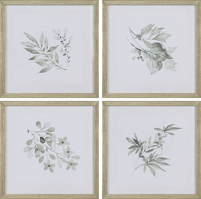 Wagontier Green Artwork, Set of 4 - Thumbnail - Image 1