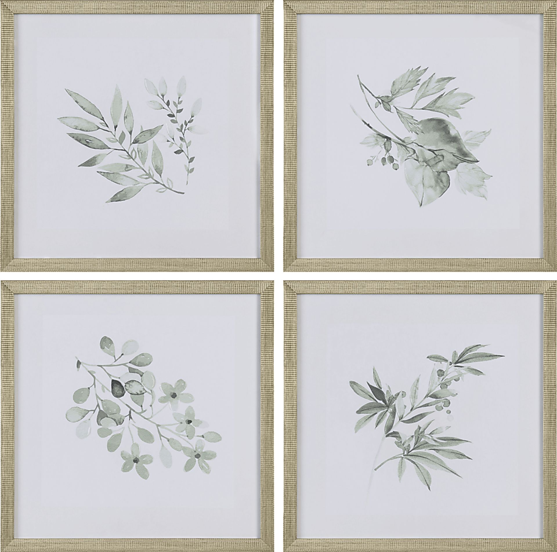 Wagontier Green Artwork, Set of 4 - Image 1