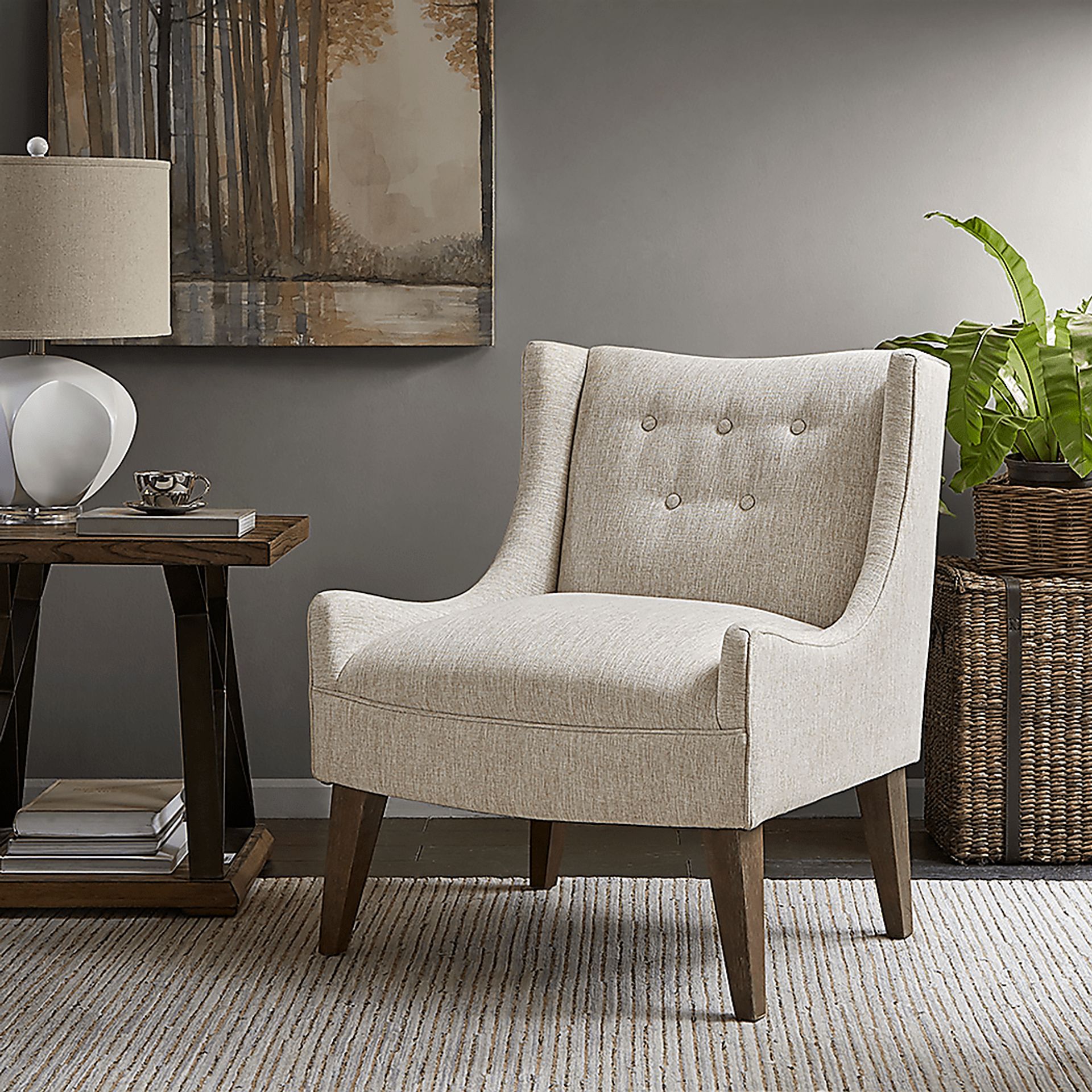 Wahler Cream Accent Chair - Image 2