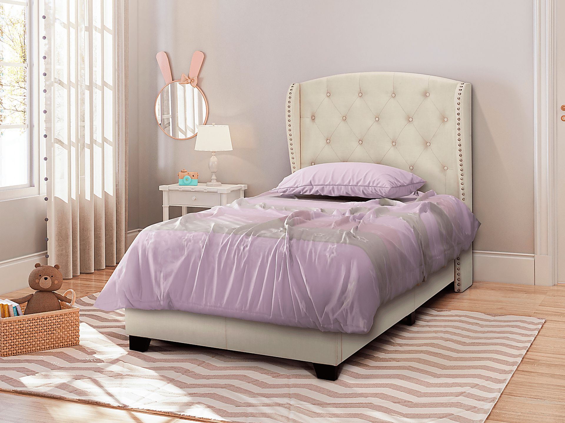 Wakelee Beige Twin Bed - Image 8
