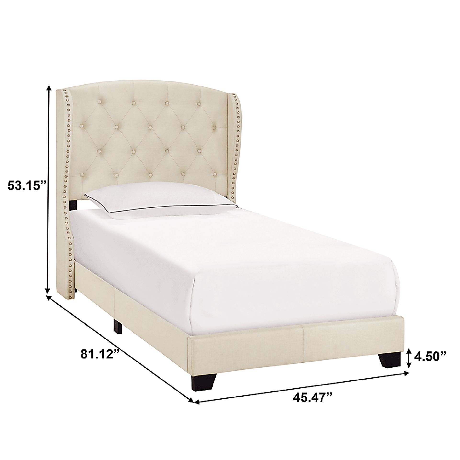 Wakelee Beige Twin Bed - Image 9