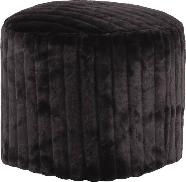 Wakeley Black Pouf - Thumbnail - Image 1