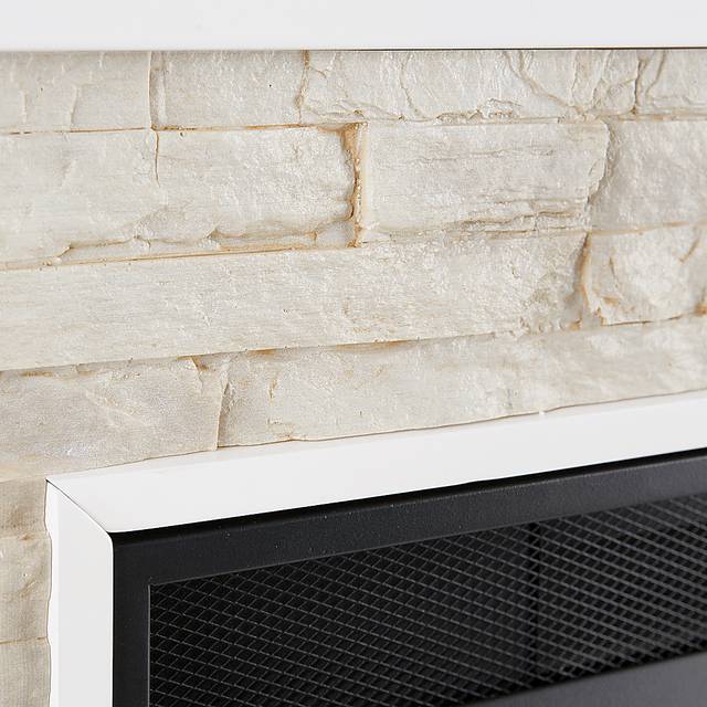 Wakerobin IV White 52 in. Console With Touch Panel Electric Fireplace - Thumbnail - Image 2