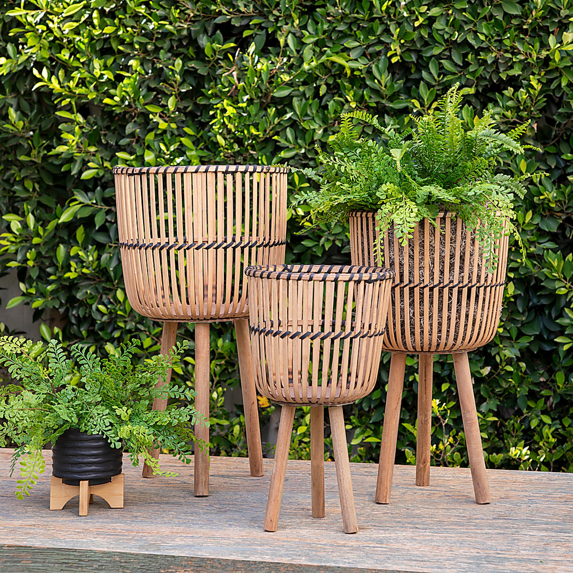 Waldburg Brown Planter, Set of 3 - Image 2