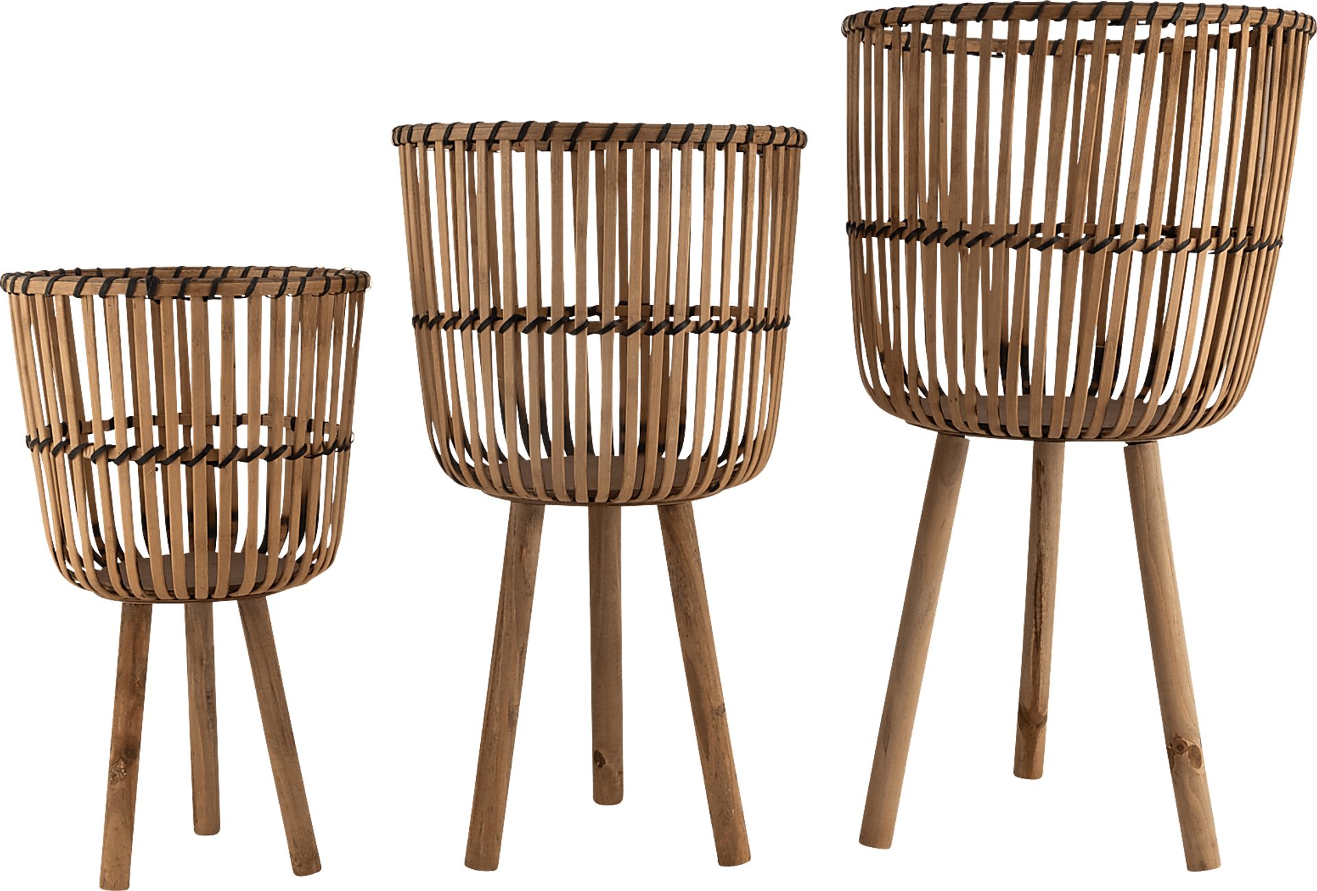 Waldburg Brown Planter, Set of 3 - Image 1