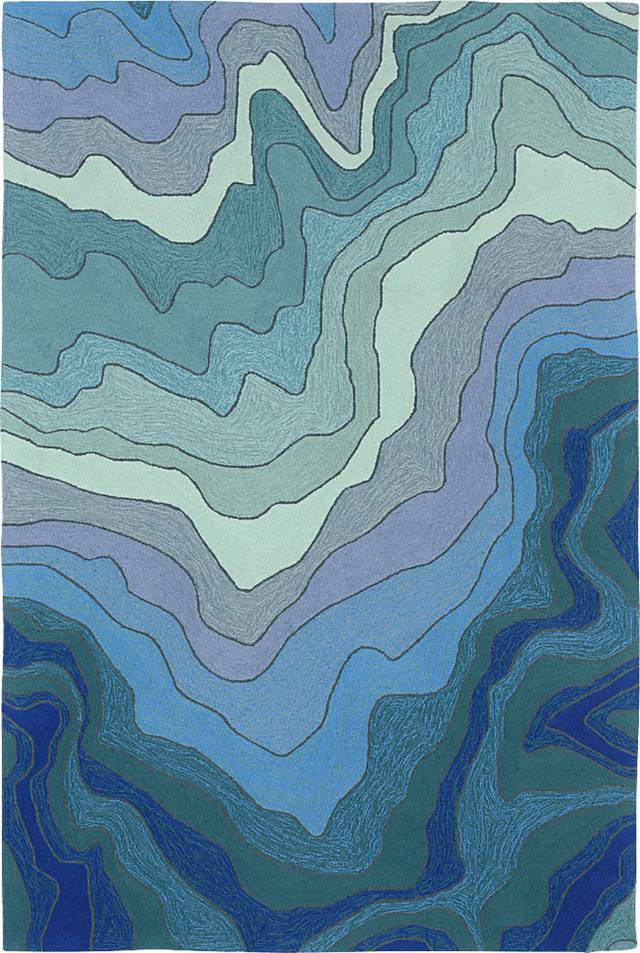 Waldenburg Blue 7'6 x 9'6 Indoor/Outdoor Rug - Thumbnail - Image 1