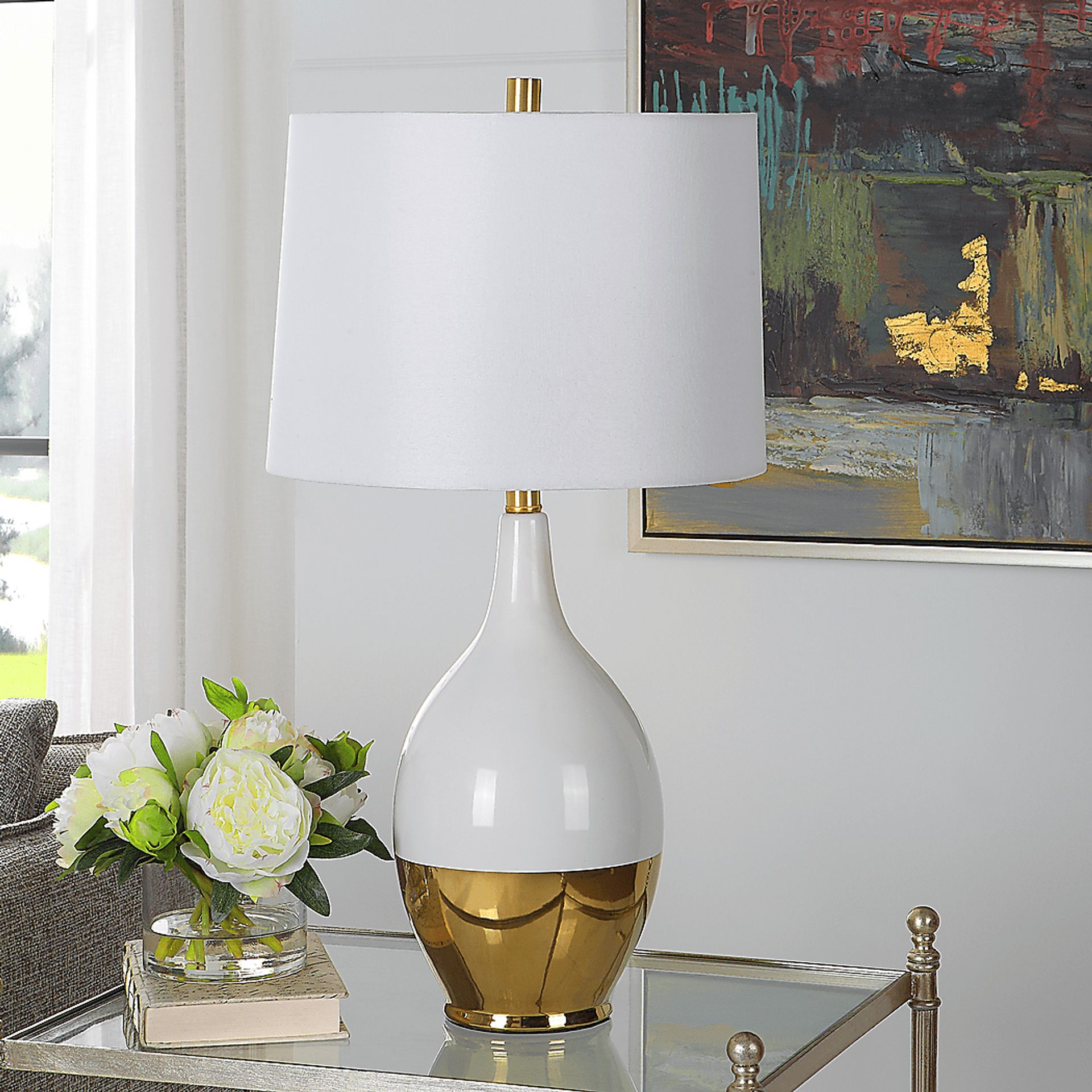 Walder Court Gold Lamp - Image 2