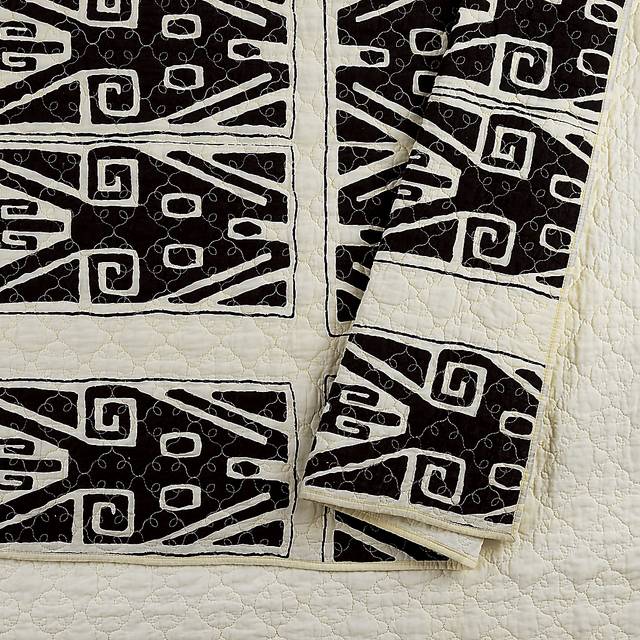 Waldin Black Full/Queen 3 Pc Quilt Set - Thumbnail - Image 4