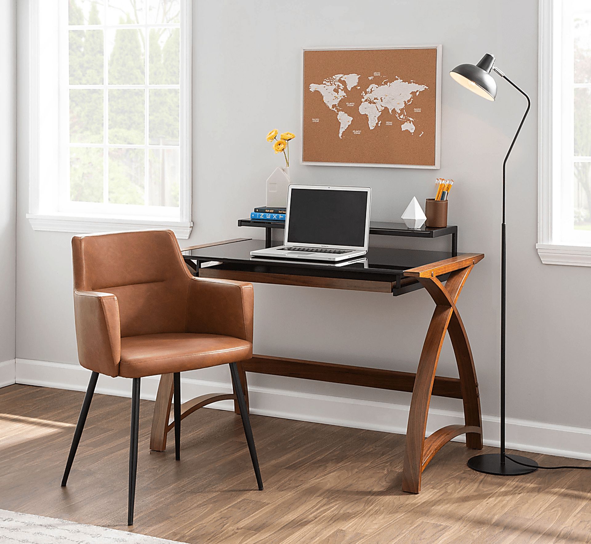 Waldman Camel Arm Chair, Set of 2 - Image 10
