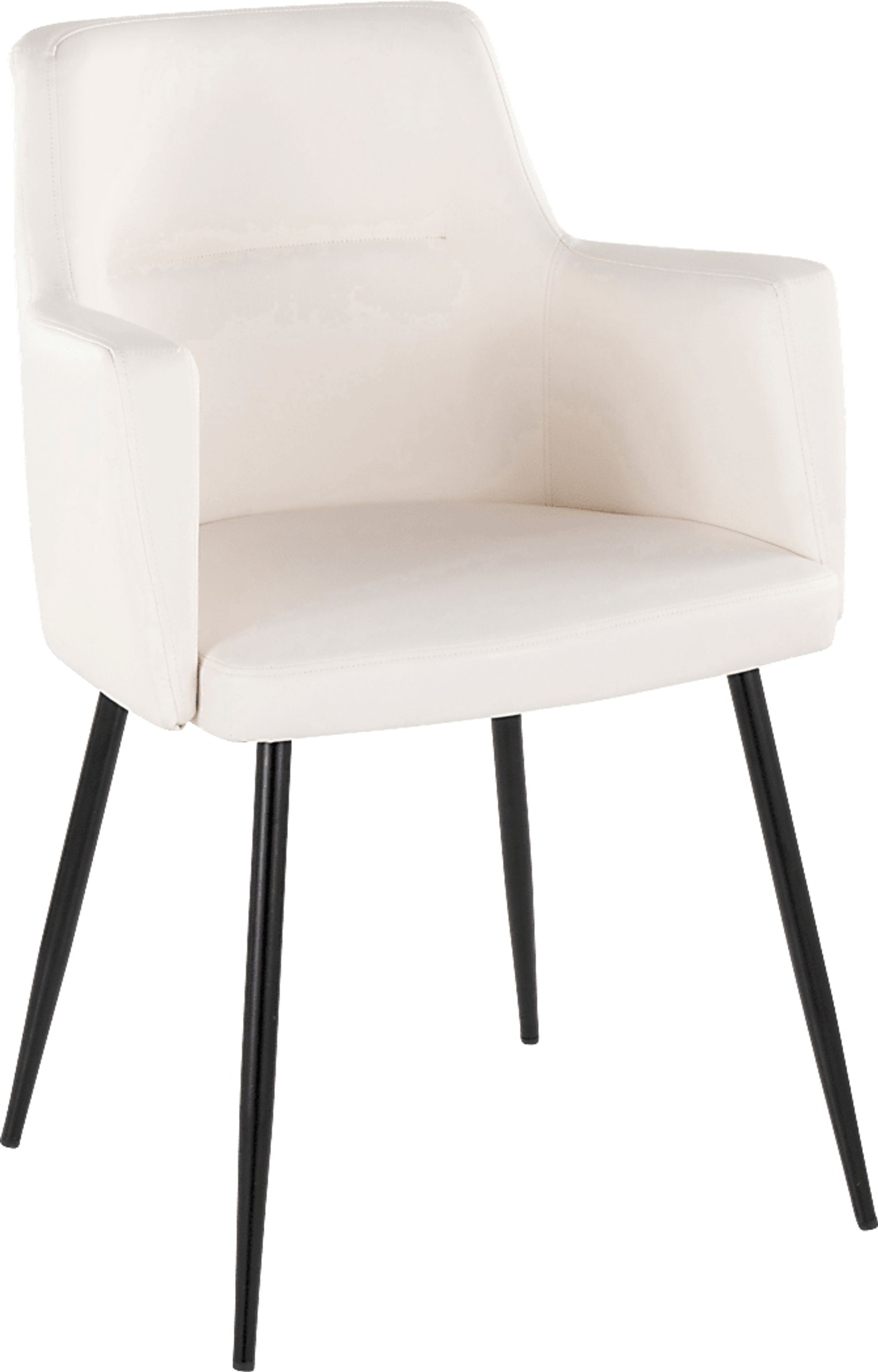 Waldman White Arm Chair, Set of 2 - Image 4
