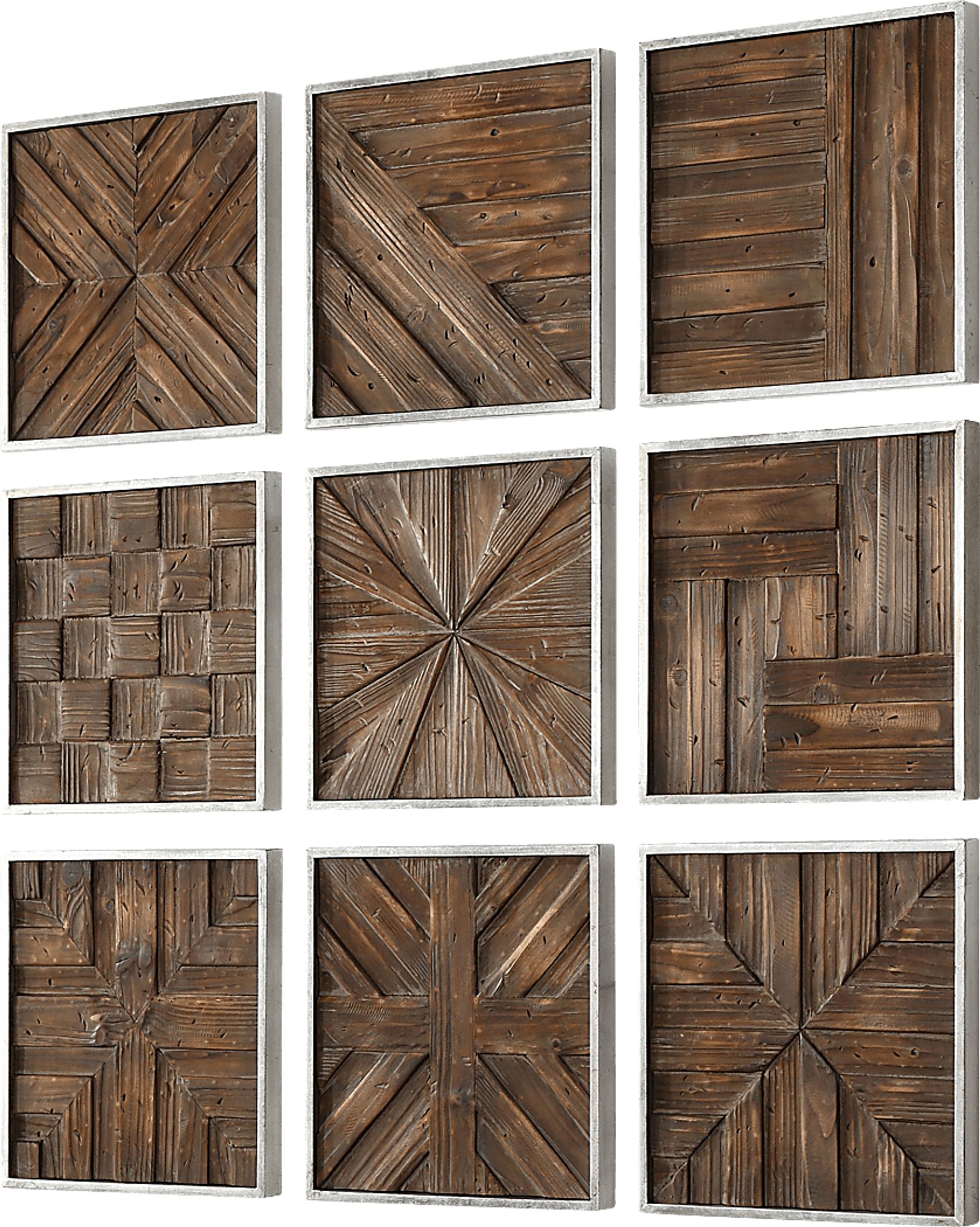 Waldon Brown Wall Decor, Set of 9 - Image 2