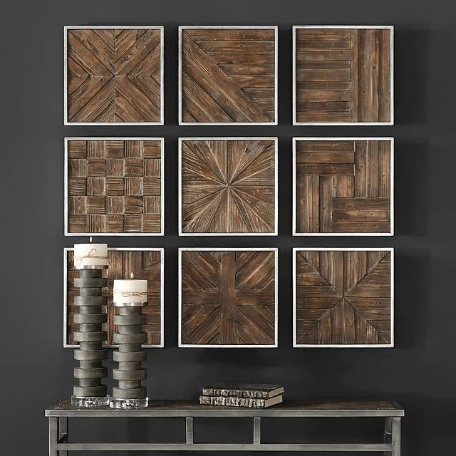 Waldon Brown Wall Decor, Set of 9 - Thumbnail - Image 3