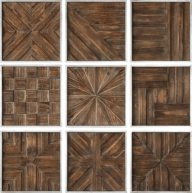 Waldon Brown Wall Decor, Set of 9 - Thumbnail - Image 1