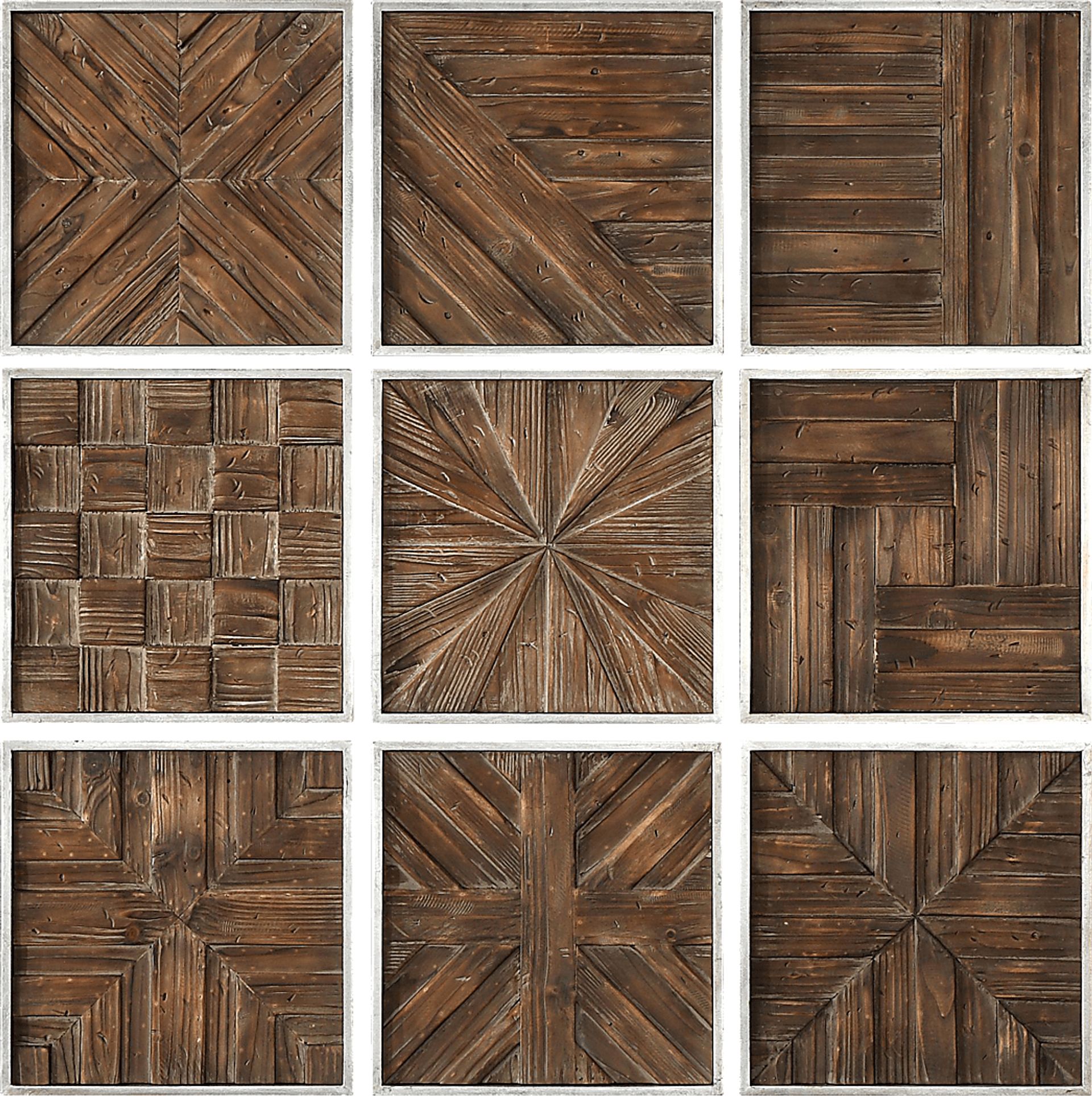 Waldon Brown Wall Decor, Set of 9 - Image 1