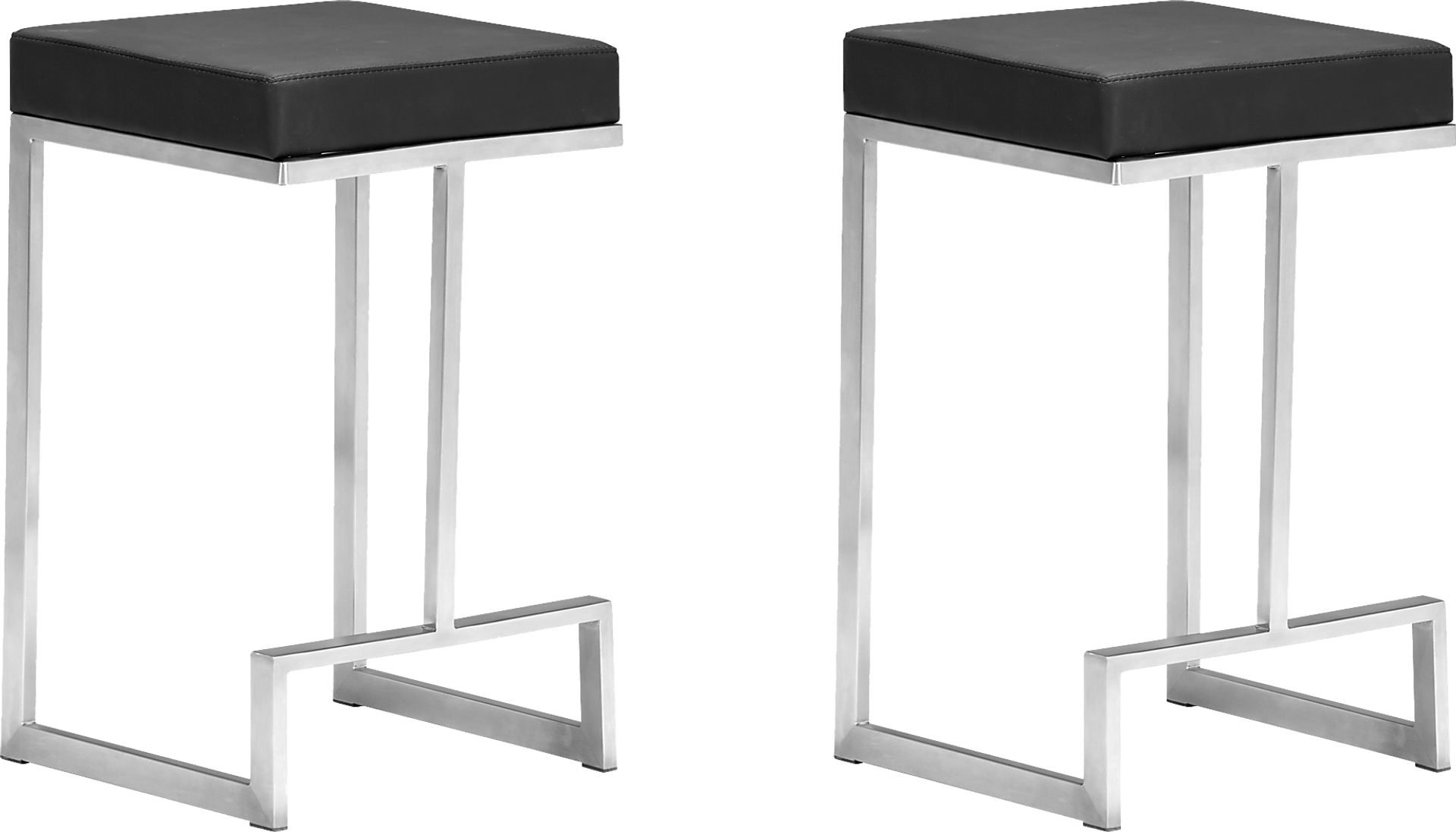 Waldow Black Counter Stool, Set of 2 - Image 1