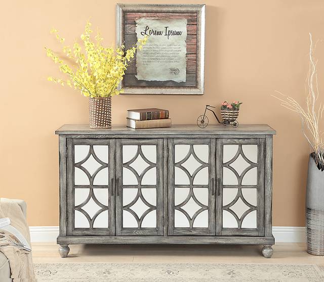 Waldridge Gray Credenza - Thumbnail - Image 2