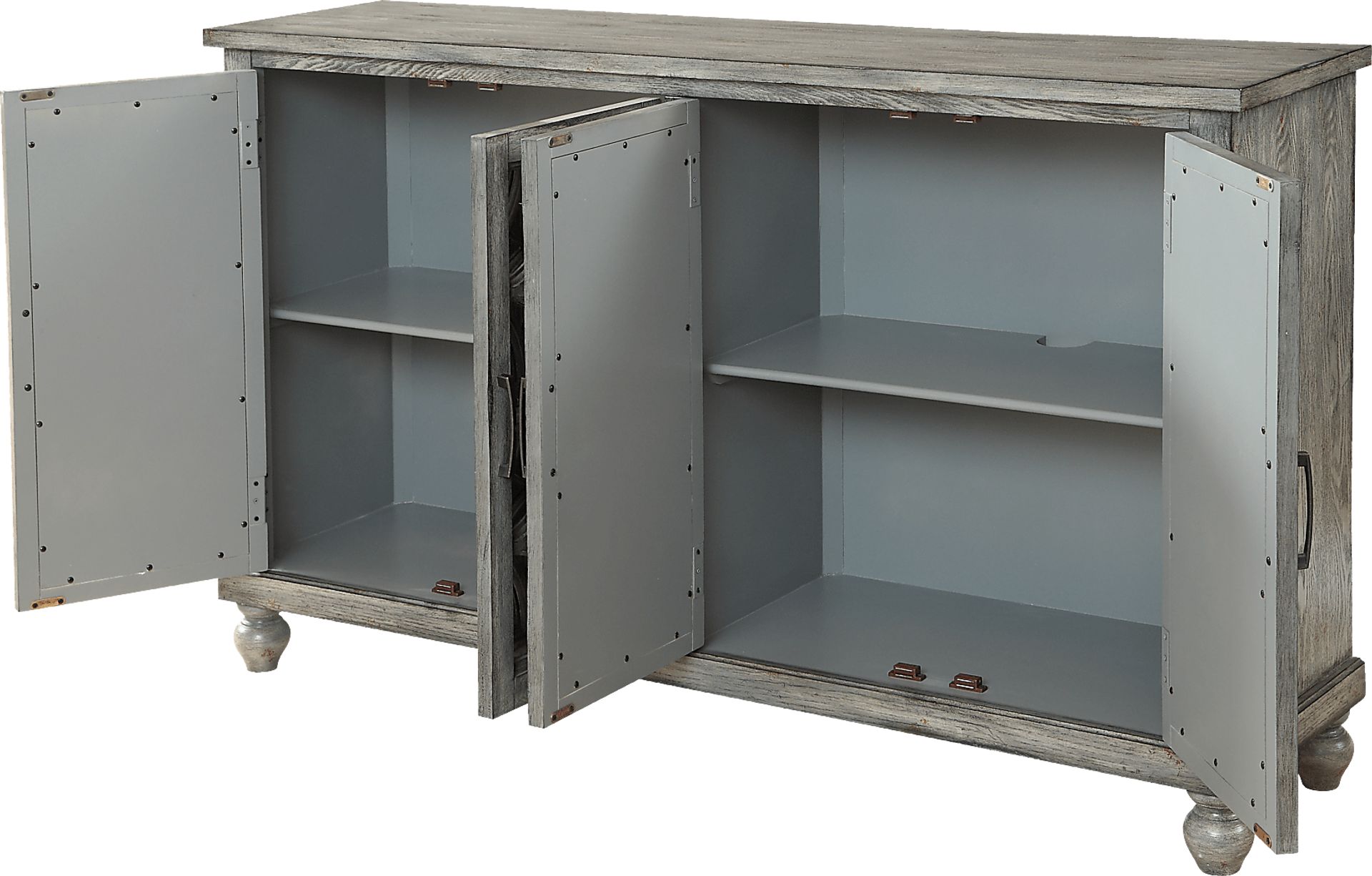 Waldridge Gray Credenza - Image 4