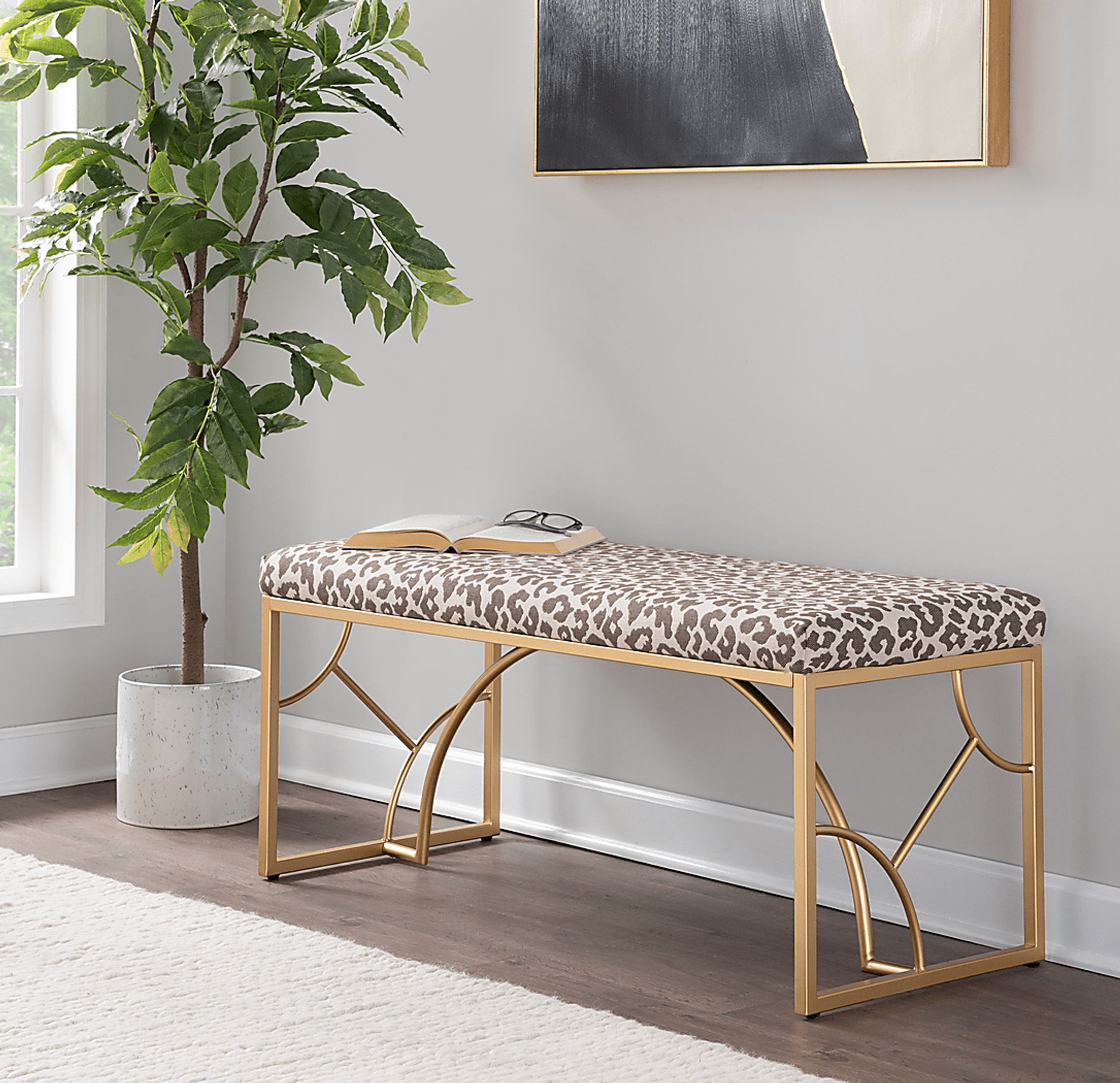 Waldroup I Beige Bench - Image 2