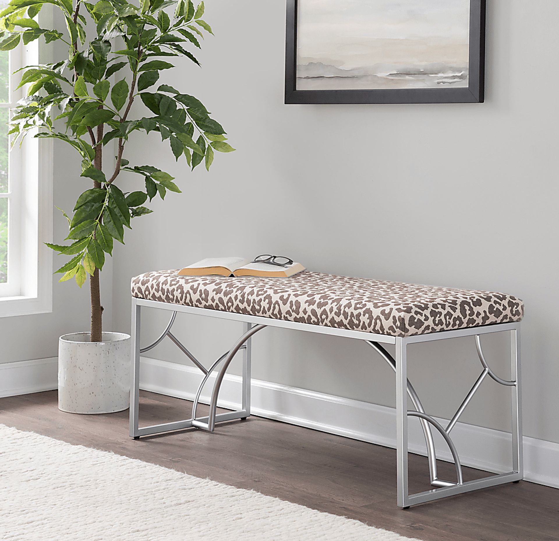 Waldroup II Beige Bench - Image 2