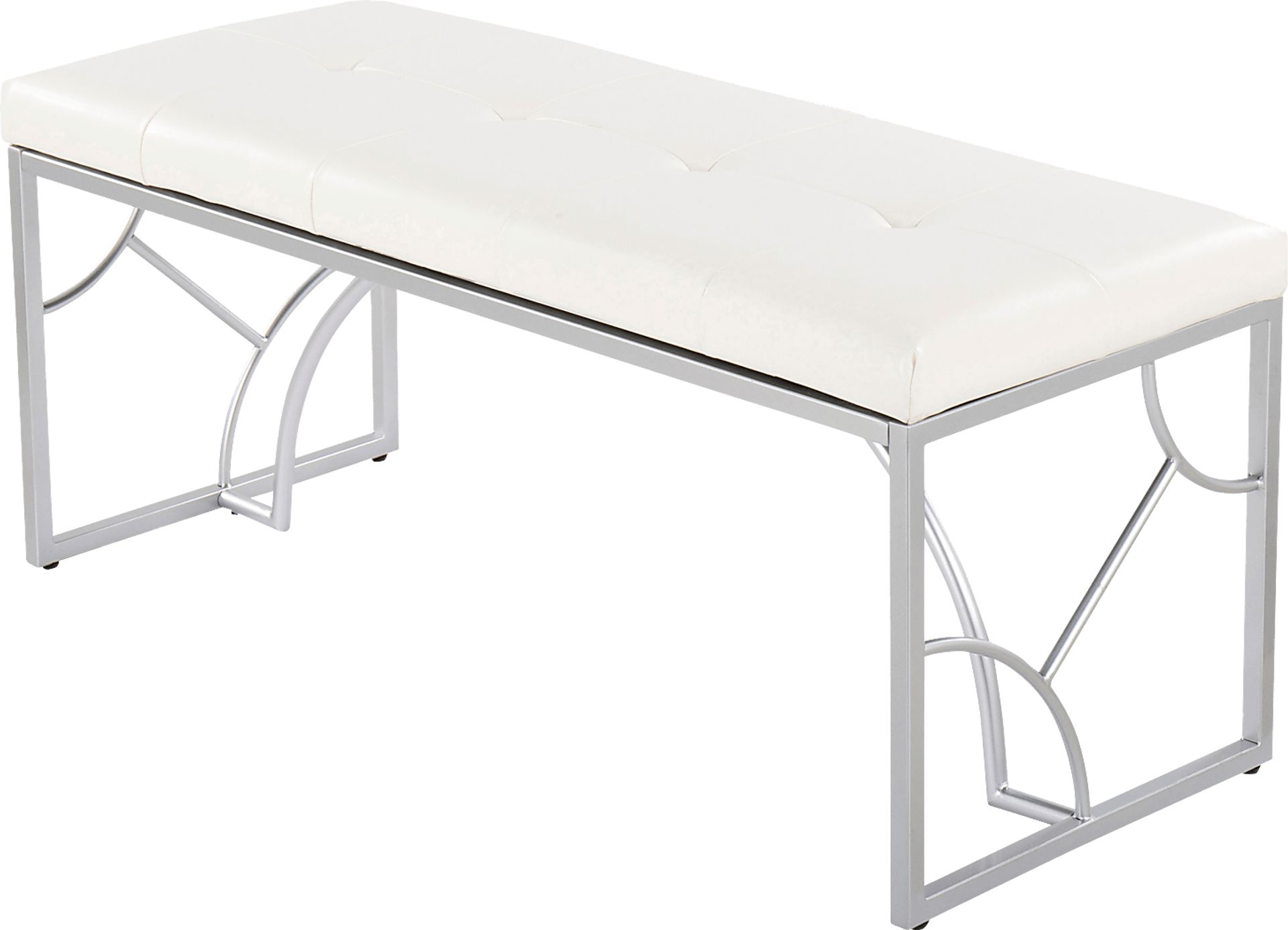 Waldroup II White Bench - Image 2