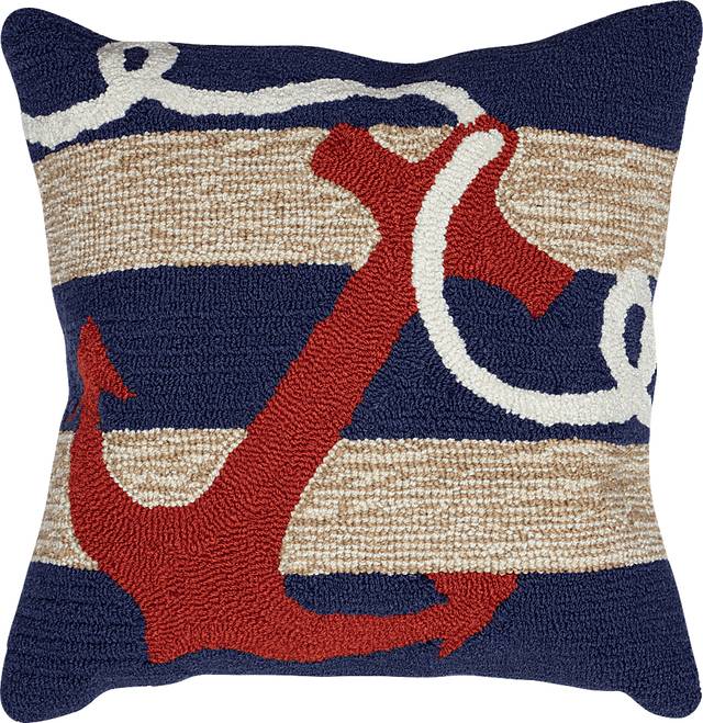 Walgrave Navy Indoor/Outdoor Accent Pillow - Thumbnail - Image 1
