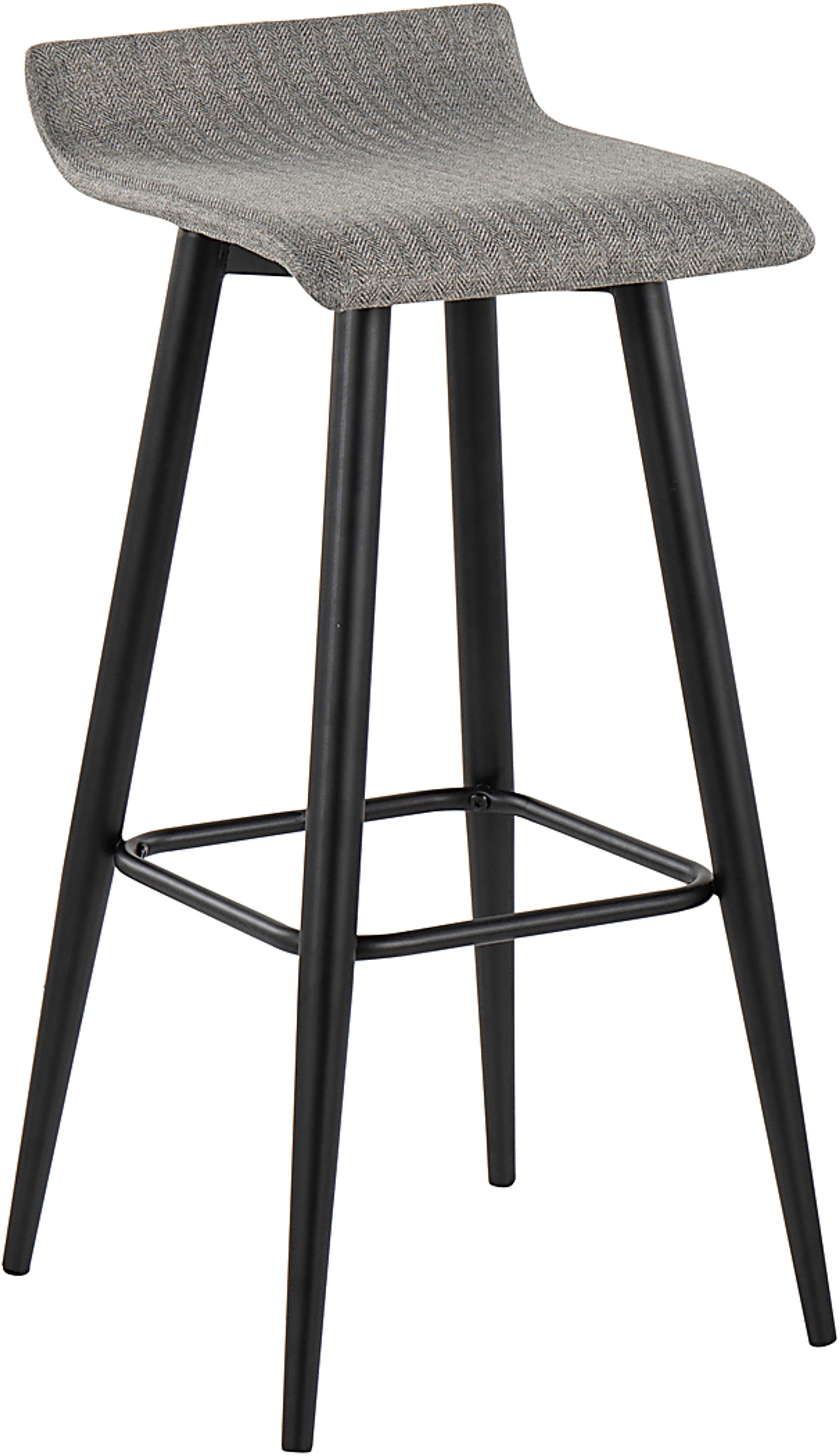 Walhill Gray Fabric Barstool, Set of 2 - Image 2