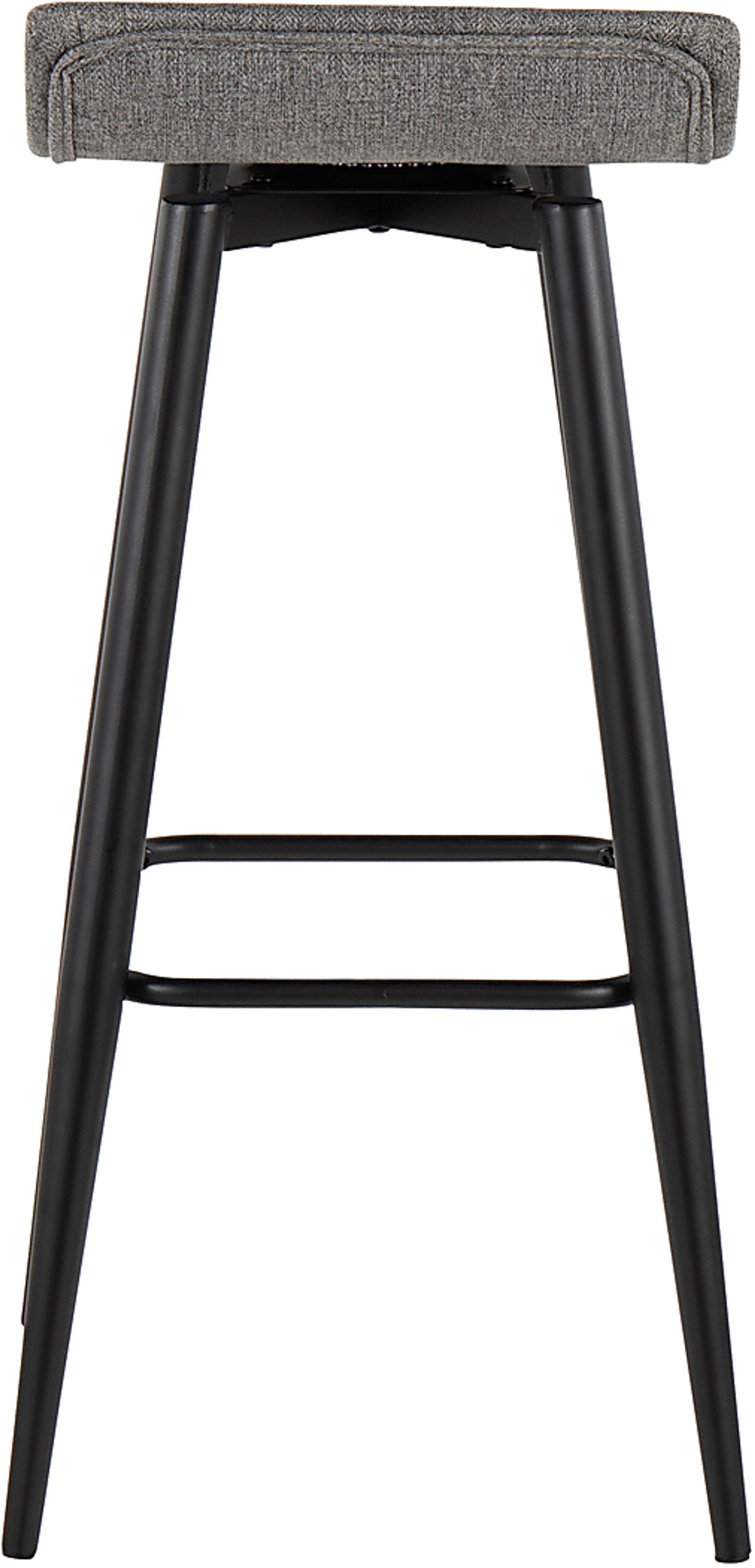 Walhill Gray Fabric Barstool, Set of 2 - Image 5