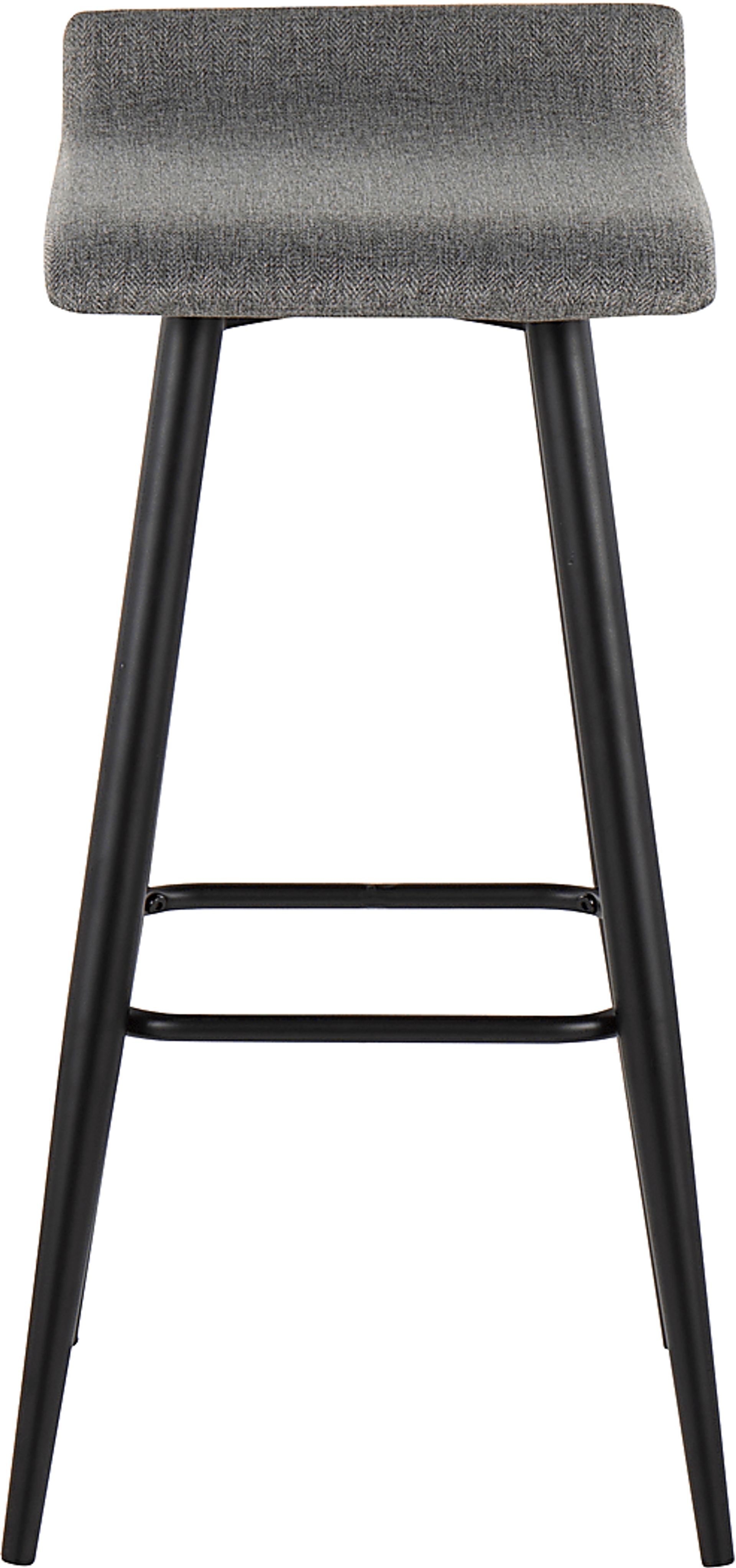 Walhill Gray Fabric Barstool, Set of 2 - Image 6